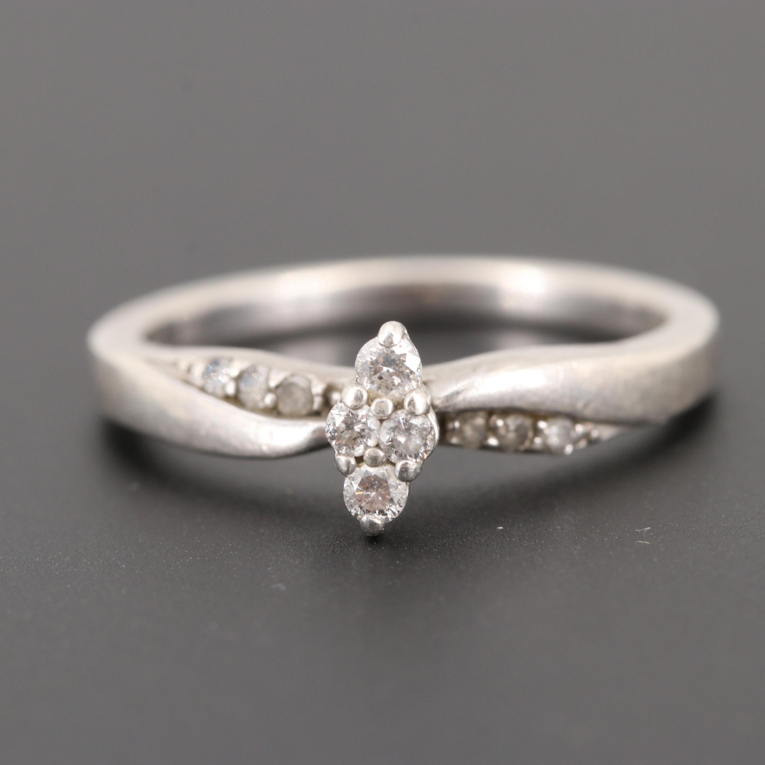 Sterling Silver Diamond Rings