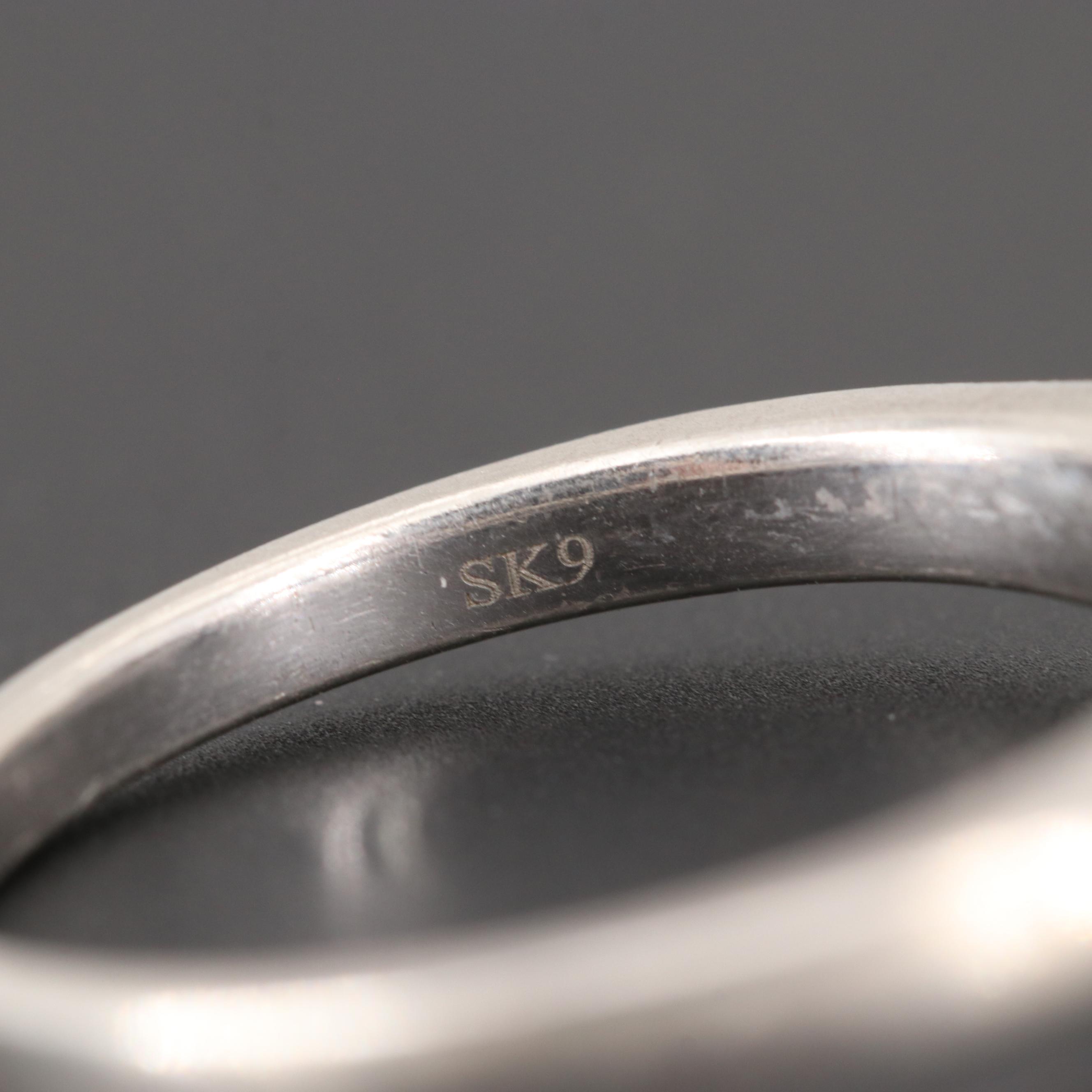 Sterling Silver Diamond Rings