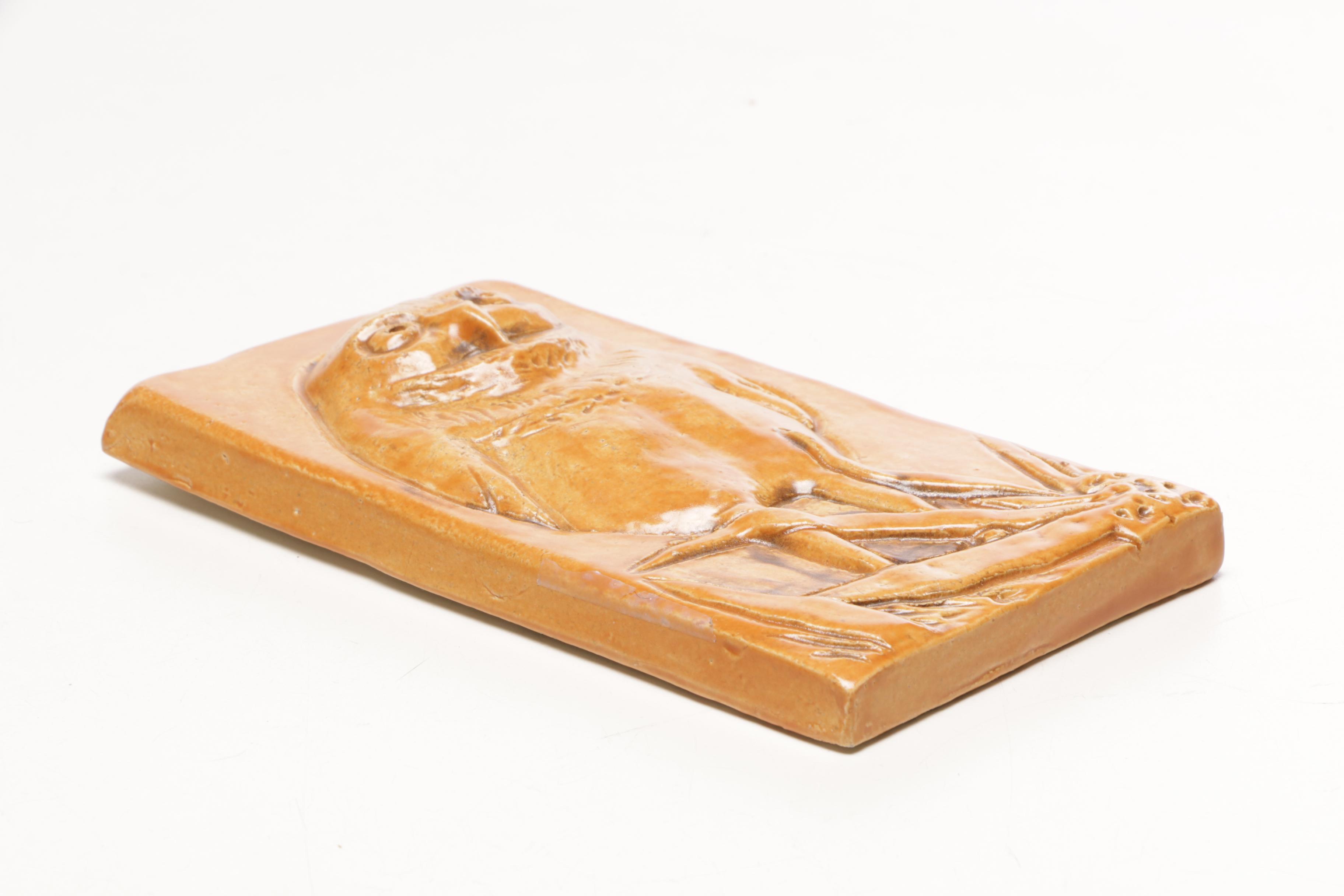 Brenda S. Richardson Relief Owl Ceramic Tile