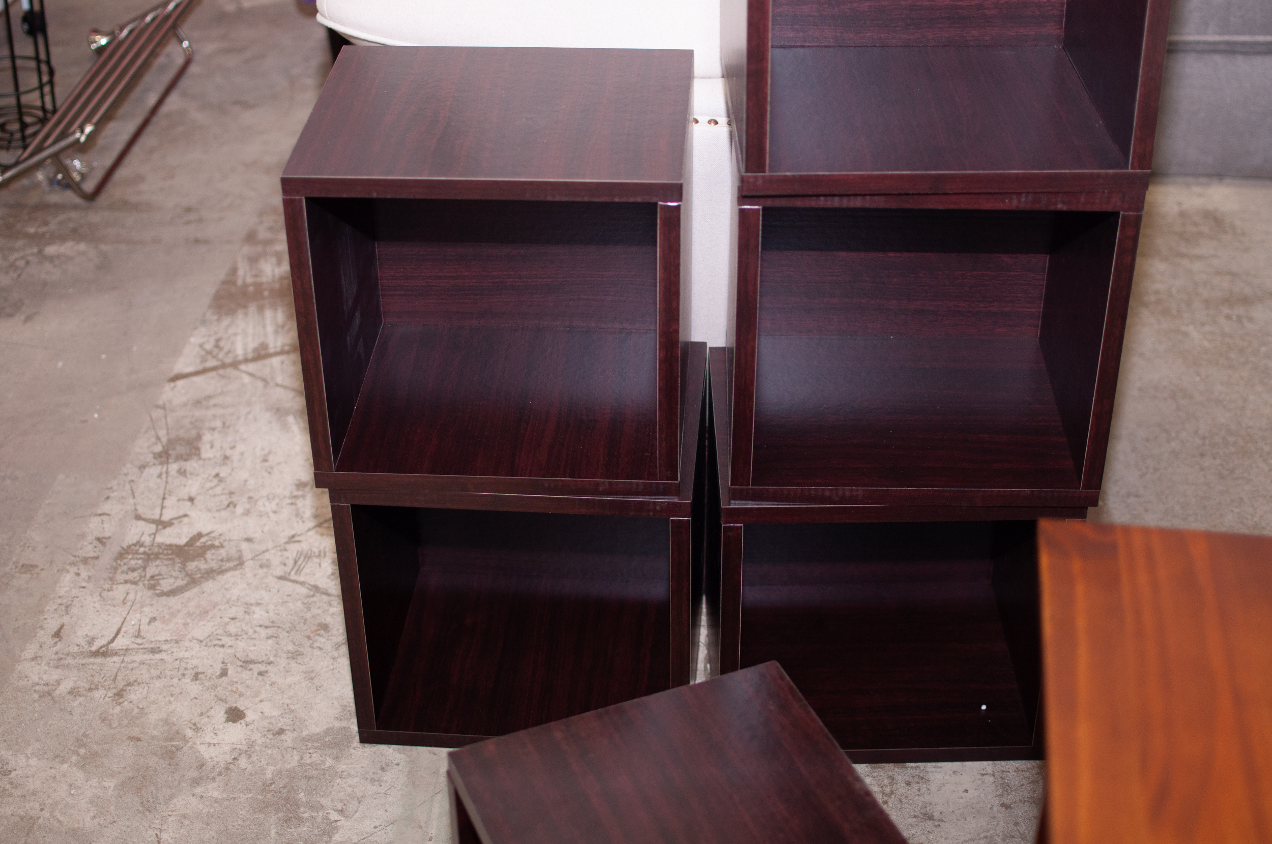 Wooden Cubicle Shelving and Storage, Contemporary