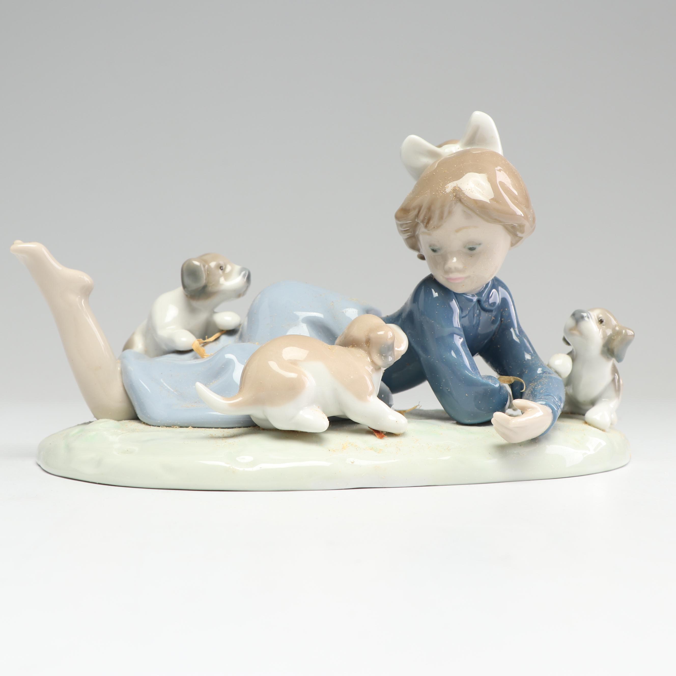 Lladró "Playful Romp" Porcelain Figurine