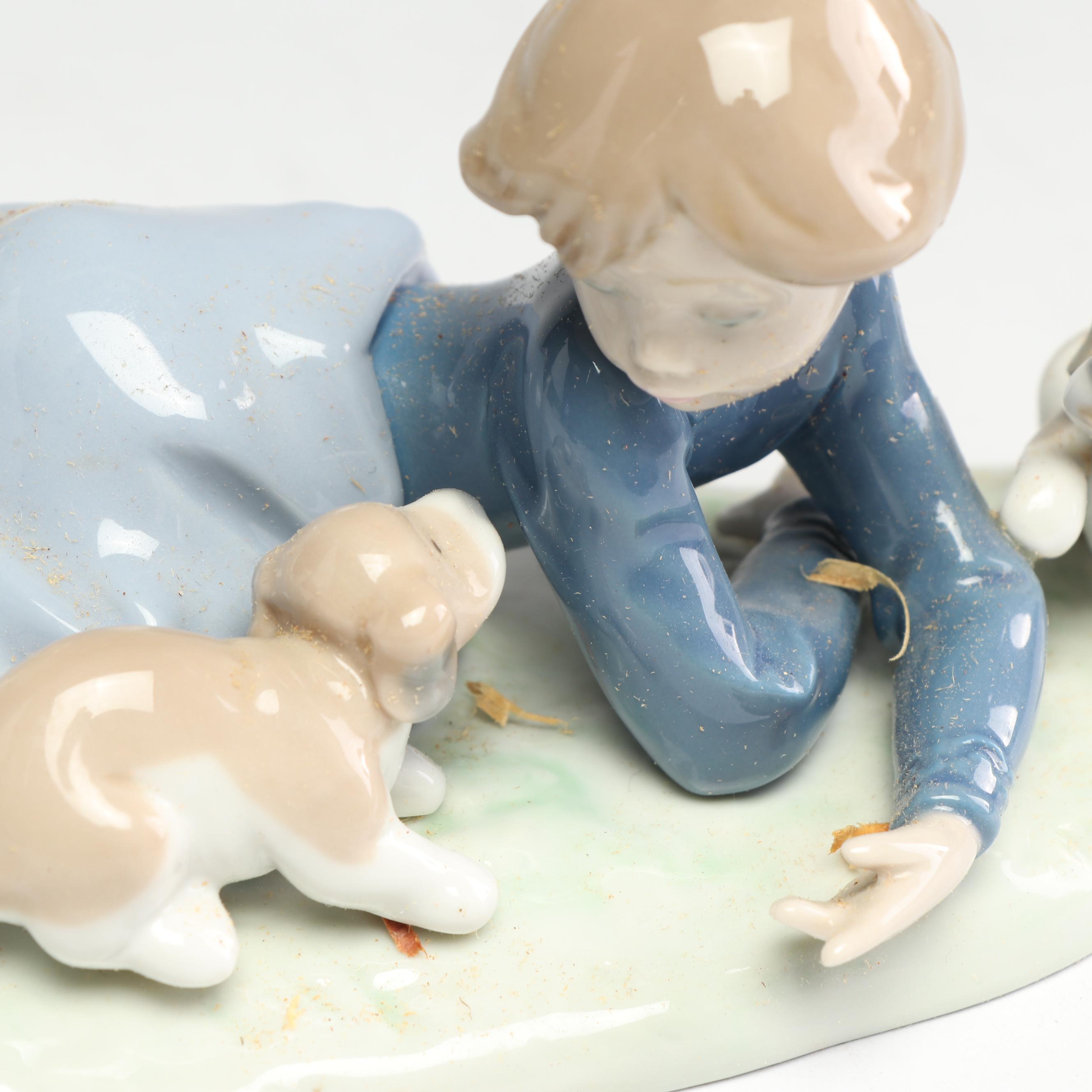 Lladró "Playful Romp" Porcelain Figurine