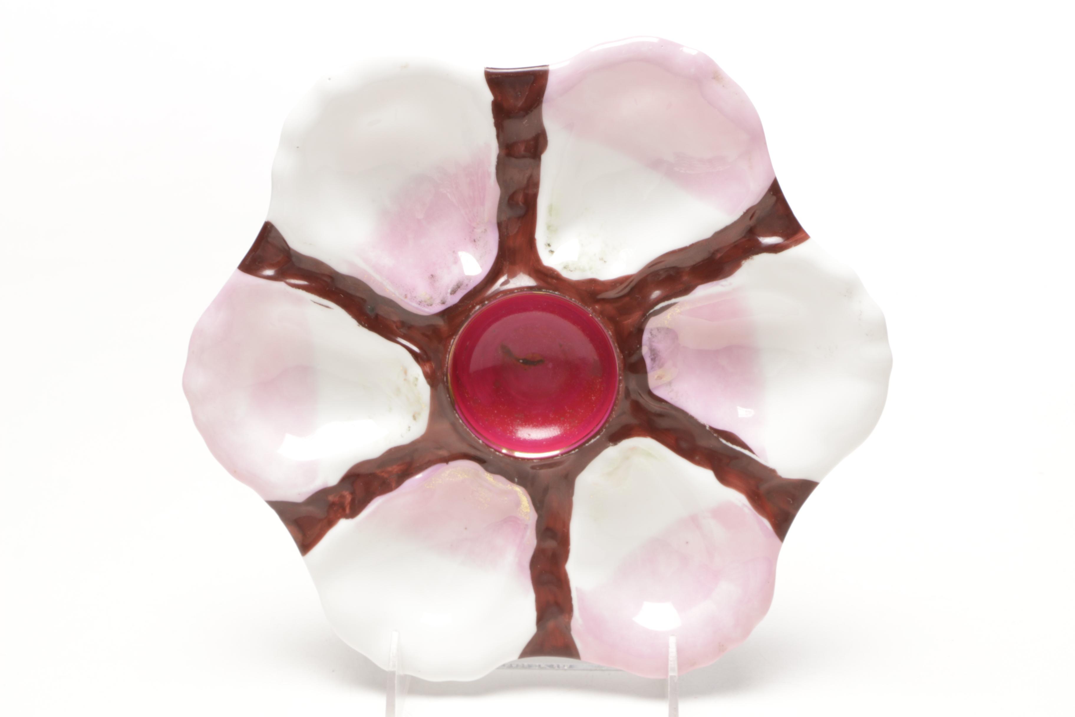 Late Victorian Porcelain Oyster Plates