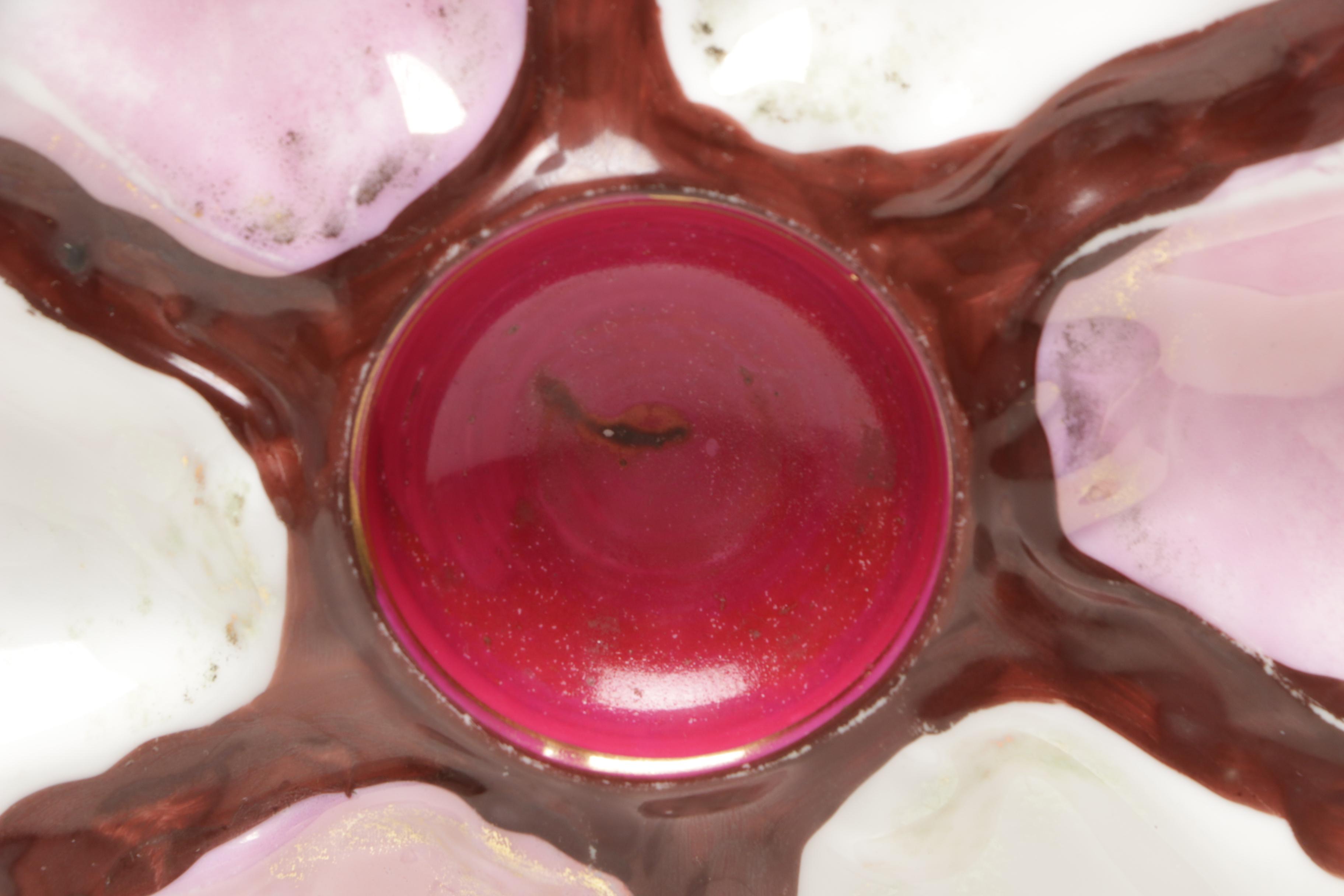 Late Victorian Porcelain Oyster Plates