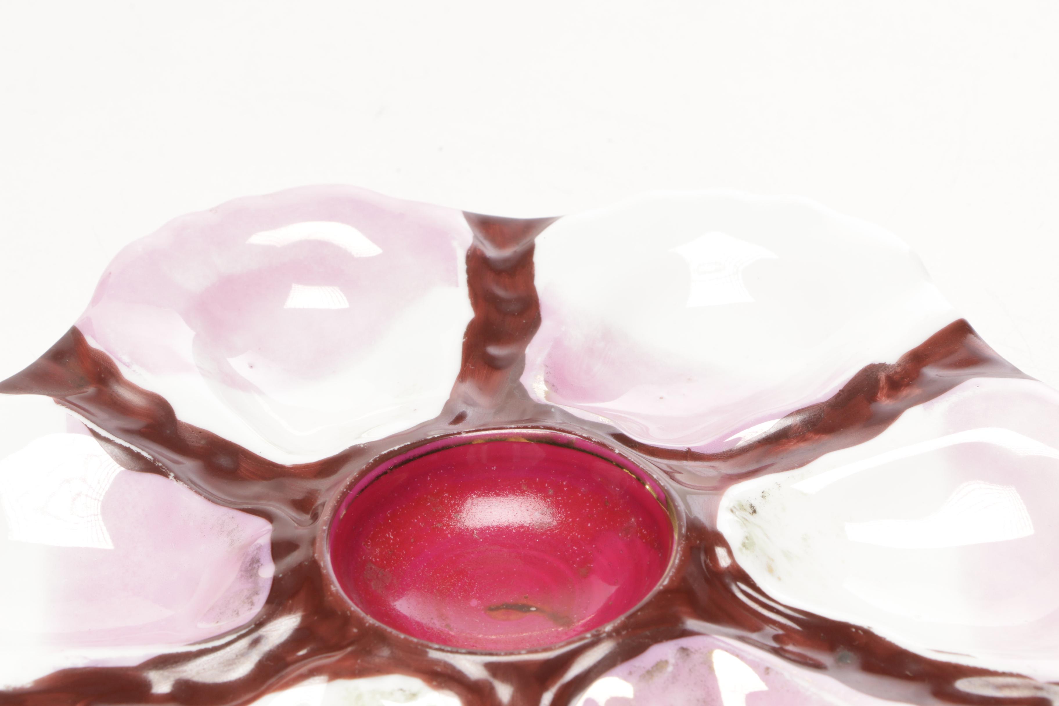 Late Victorian Porcelain Oyster Plates