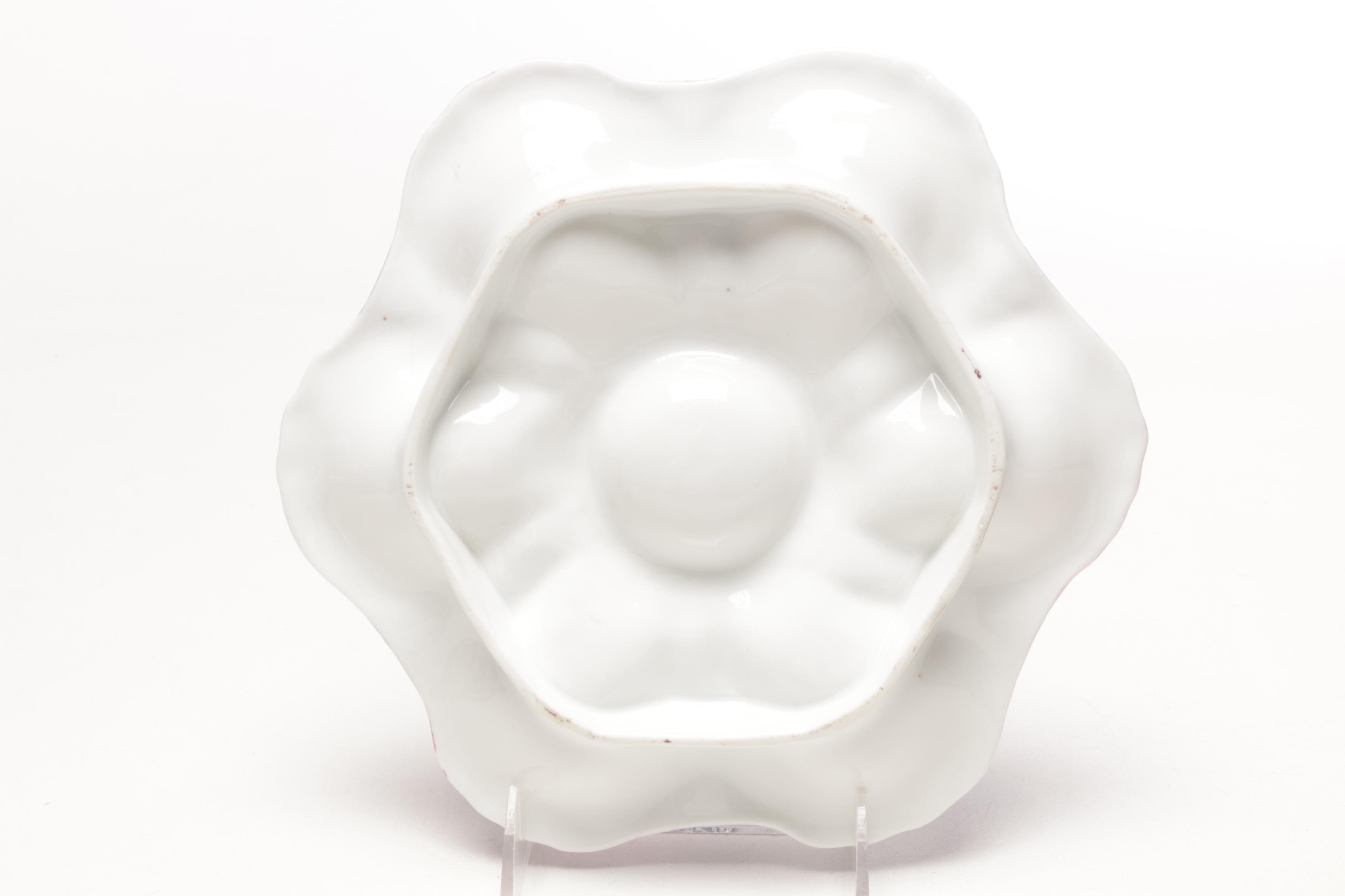 Late Victorian Porcelain Oyster Plates