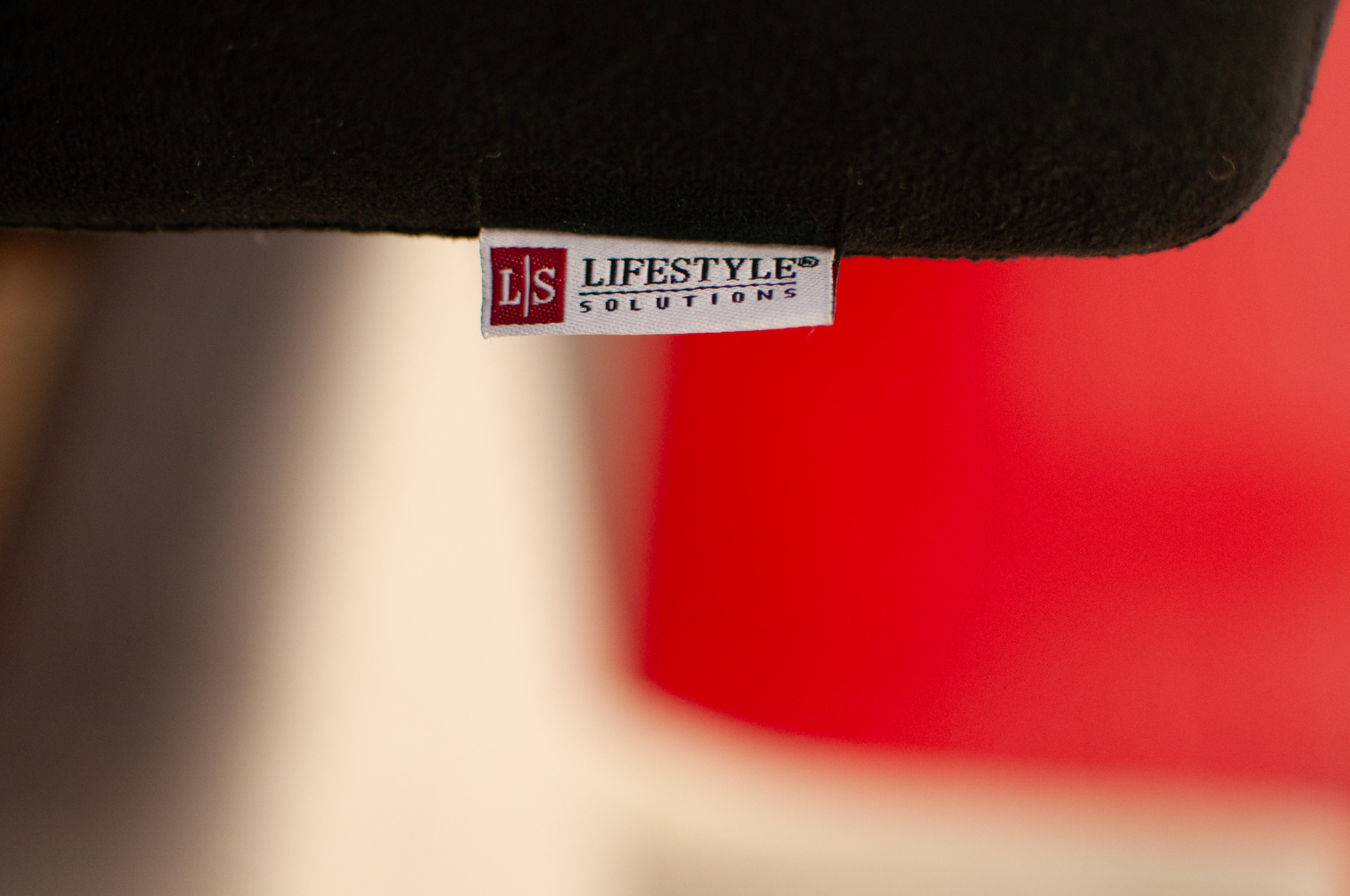 Lifestyle Solutions Black Upholstered Tufted Sofa, Contemporary