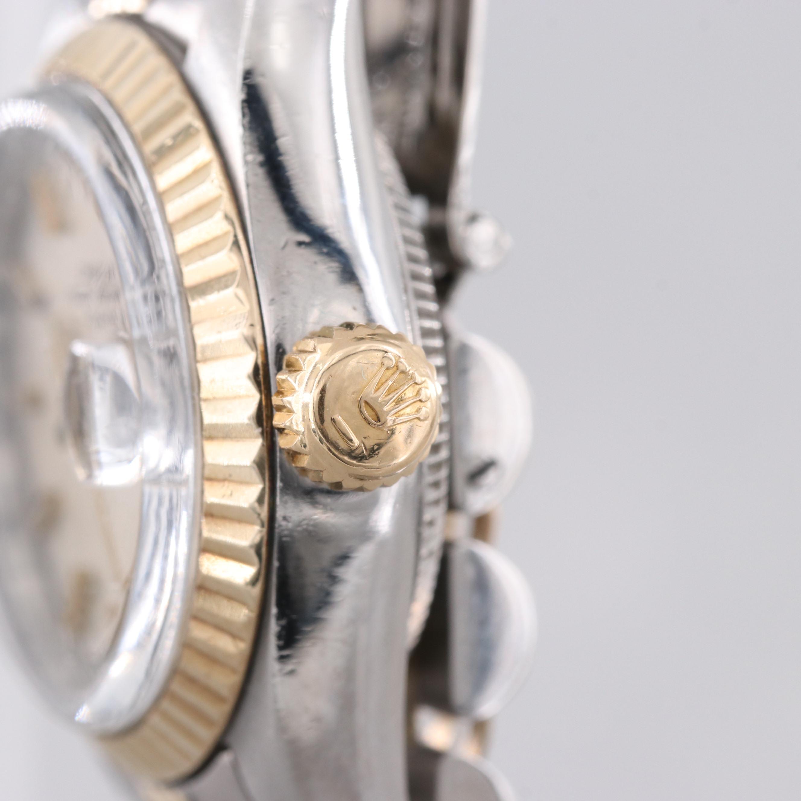 Rolex Oyster Perpetual Date Stainless Steel and 18K Yellow Gold Watch, 1979