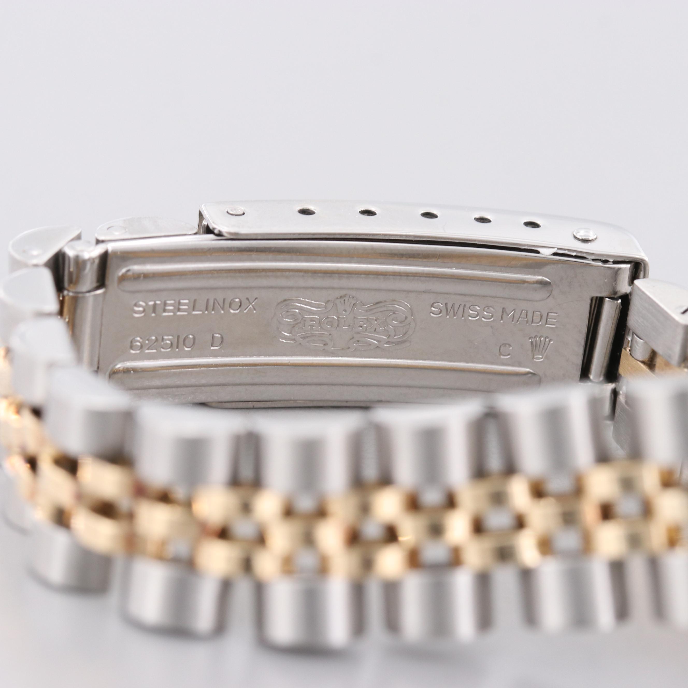 Rolex Oyster Perpetual Date Stainless Steel and 18K Yellow Gold Watch, 1979