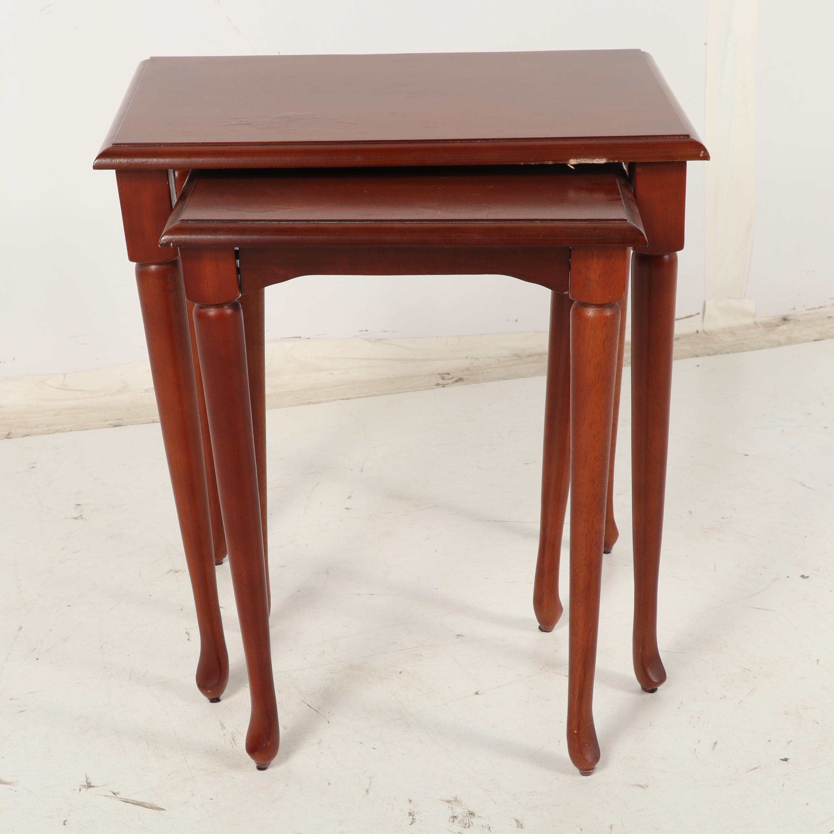 Vintage Wooden Nesting Tables