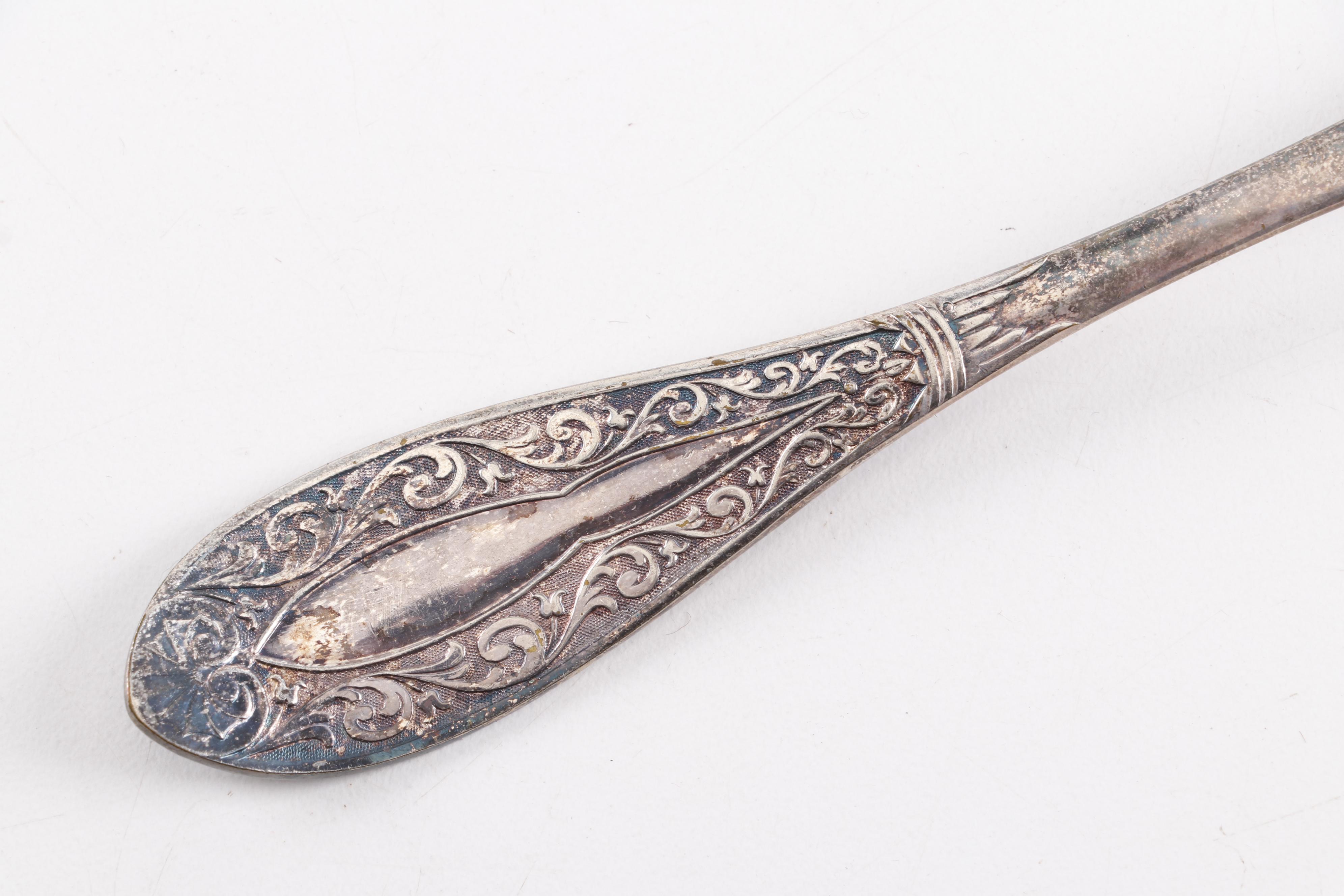 W. J. Belcher & Co. English Silver Plated Forks and Knives, Late 19th Century