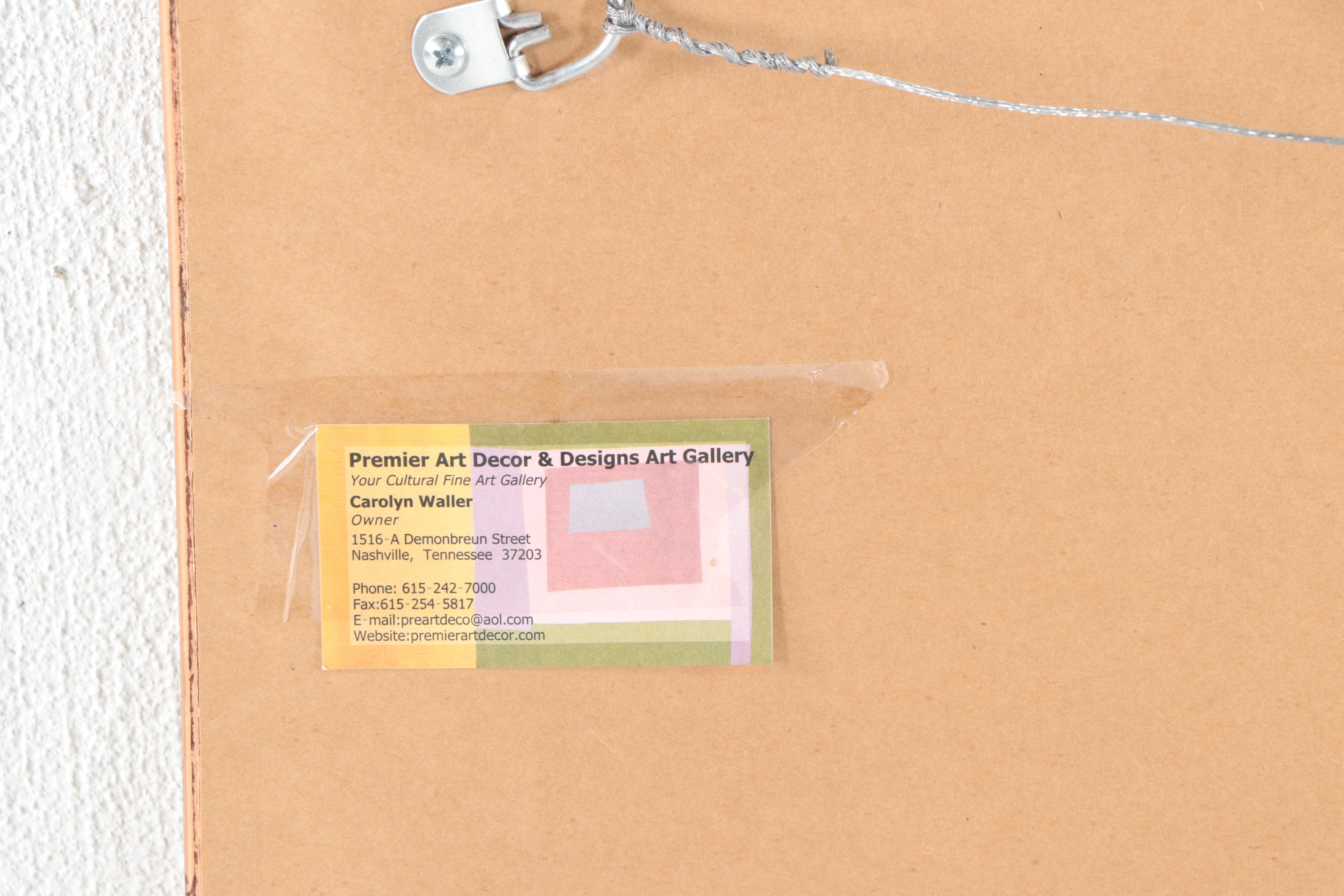 Marvin Posey "Rhapsody in Red" Acrylic Painting