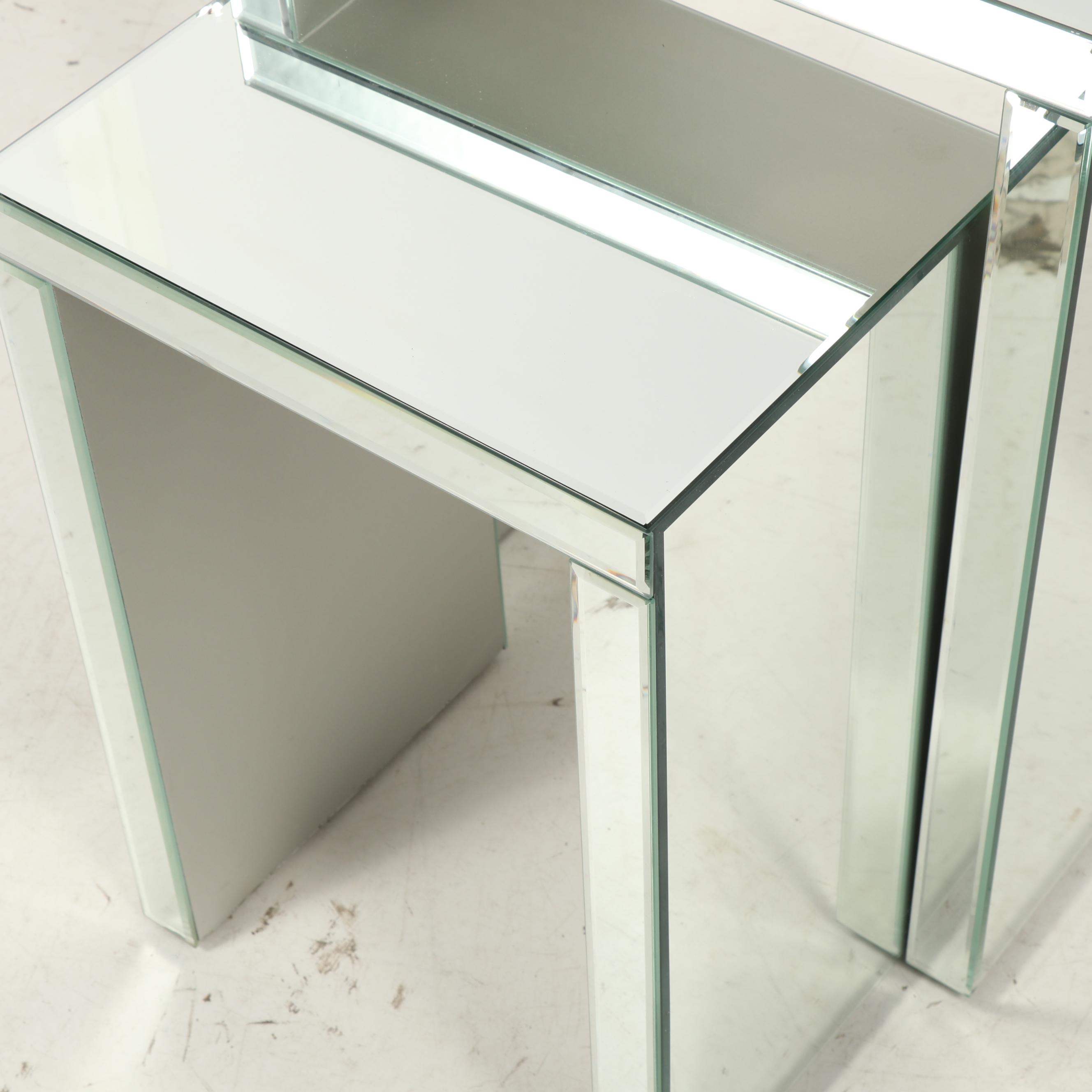 Mirrored Nesting Tables