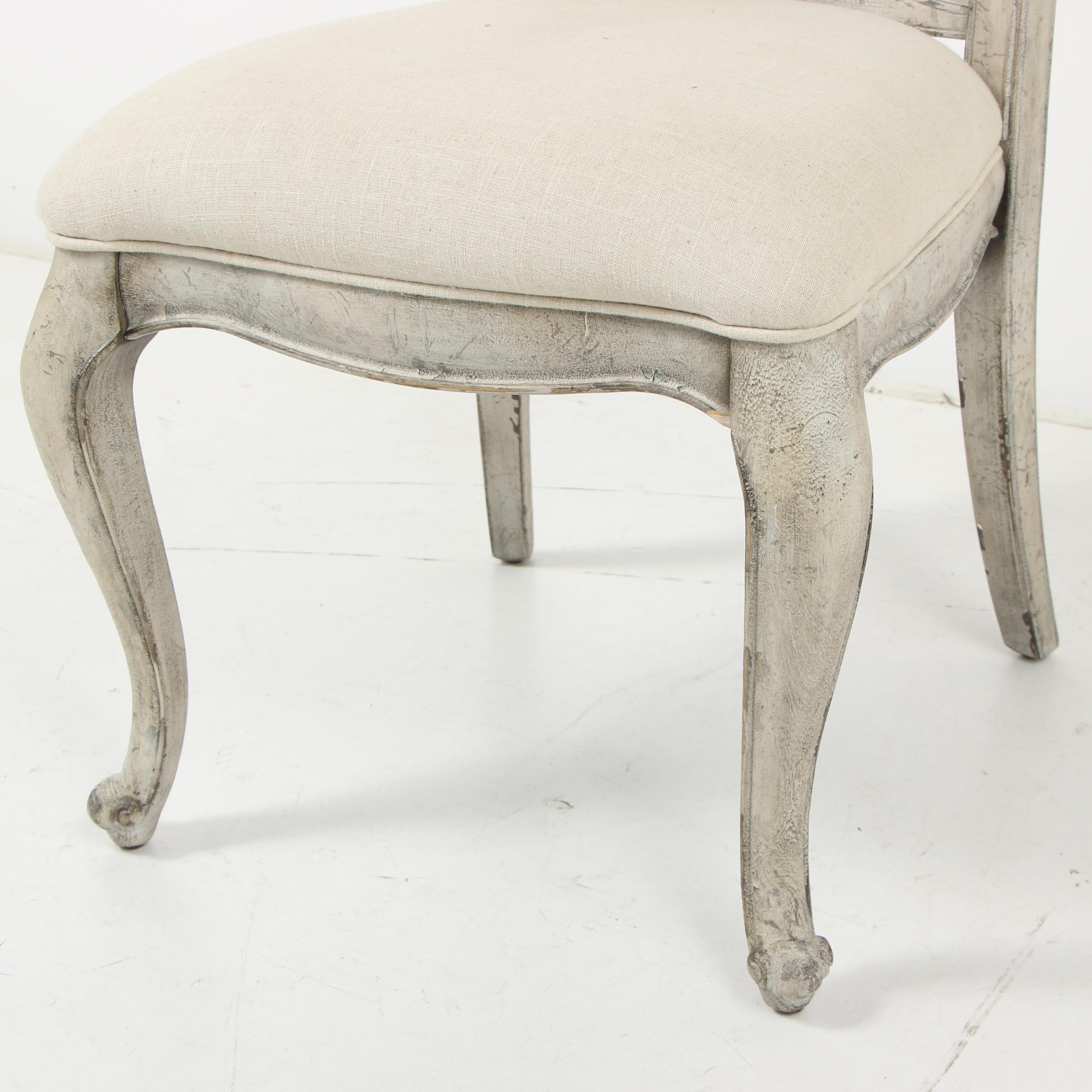 Contemporary Hooker Distressed Wooden Dining Chairs
