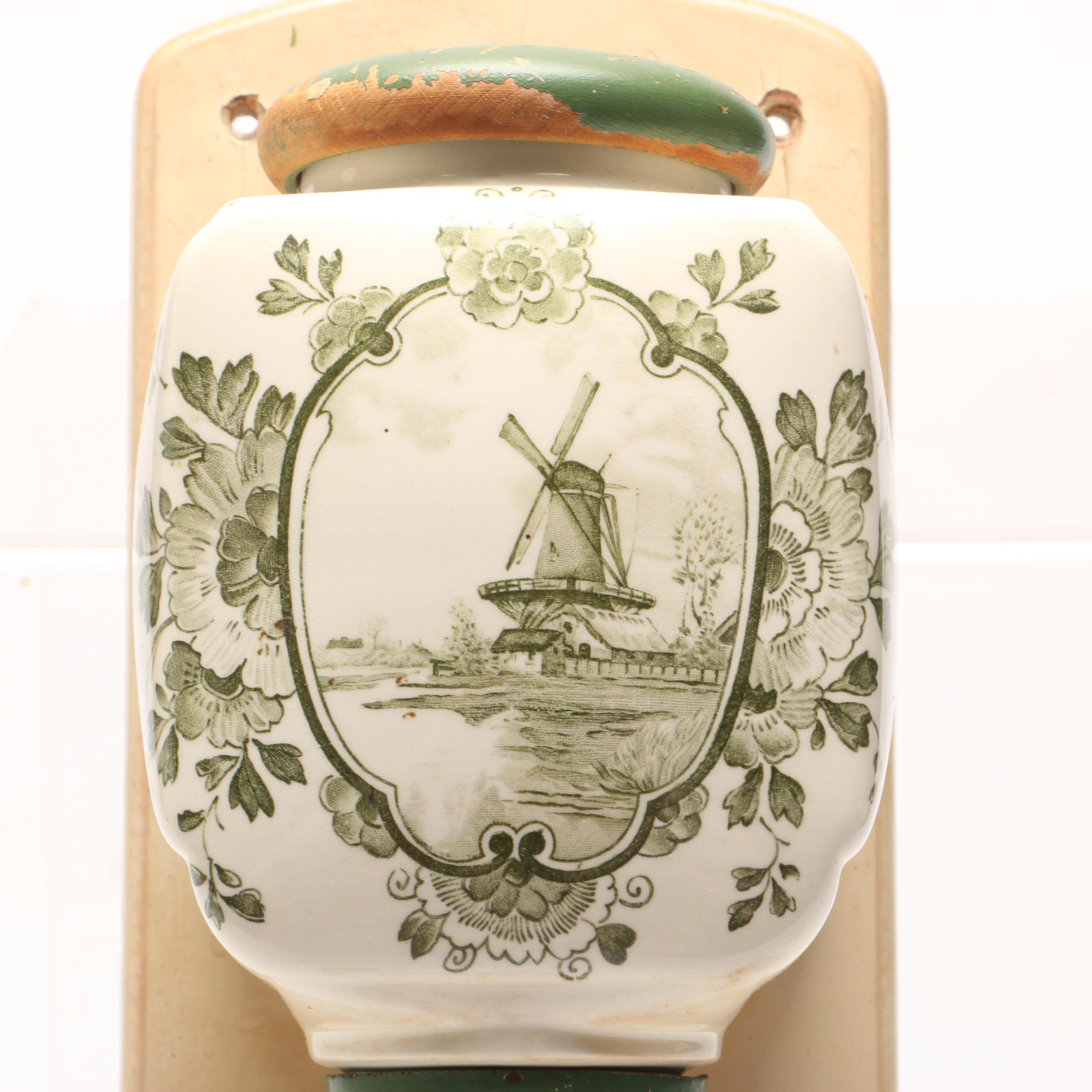 Vintage Wall-Mounted Coffee Grinder