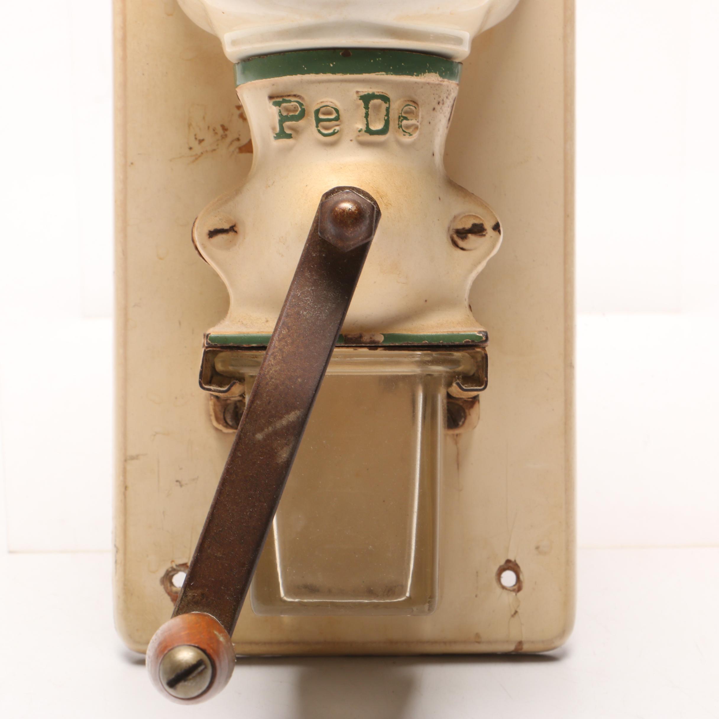 Vintage Wall-Mounted Coffee Grinder