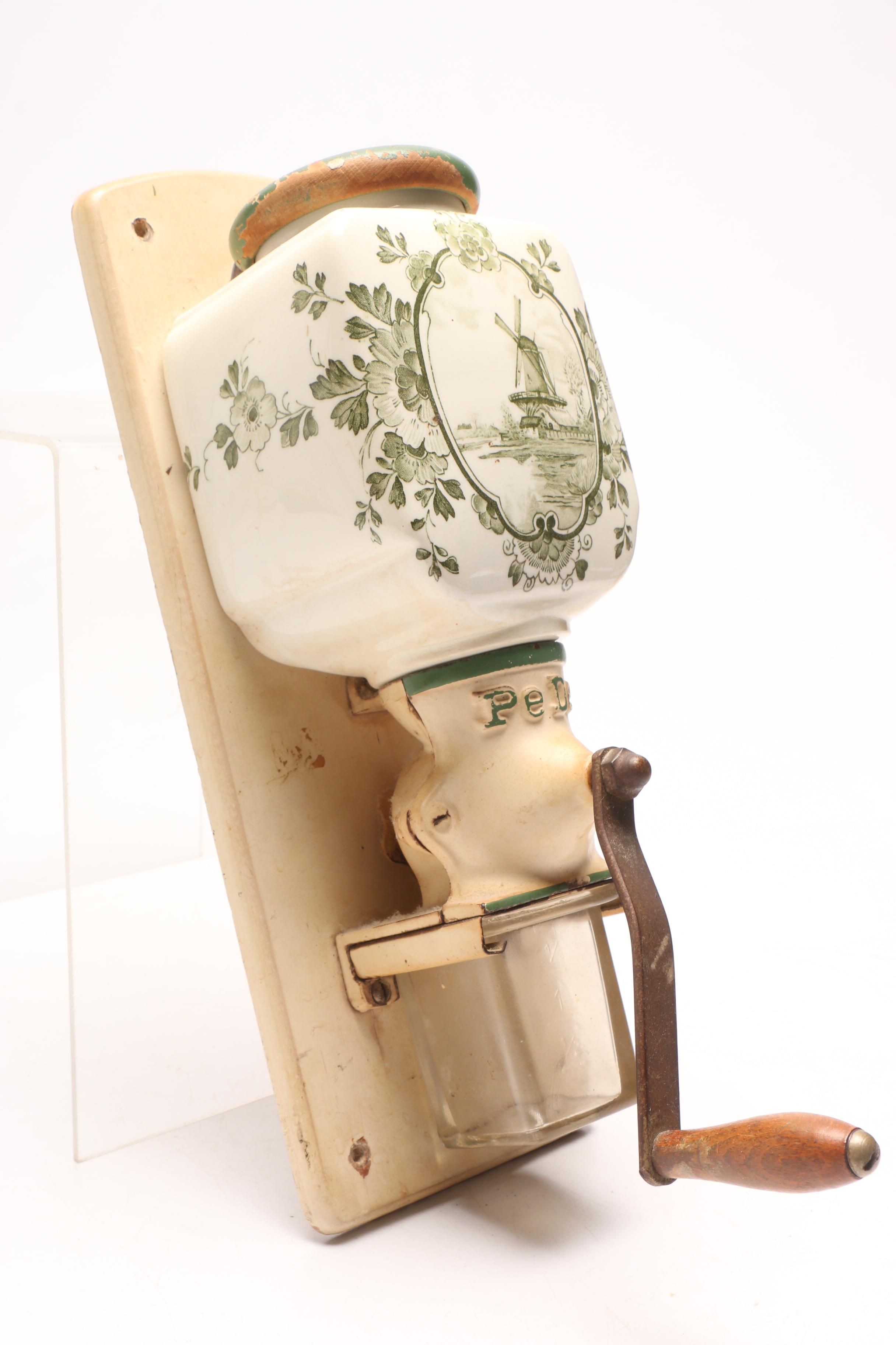 Vintage Wall-Mounted Coffee Grinder