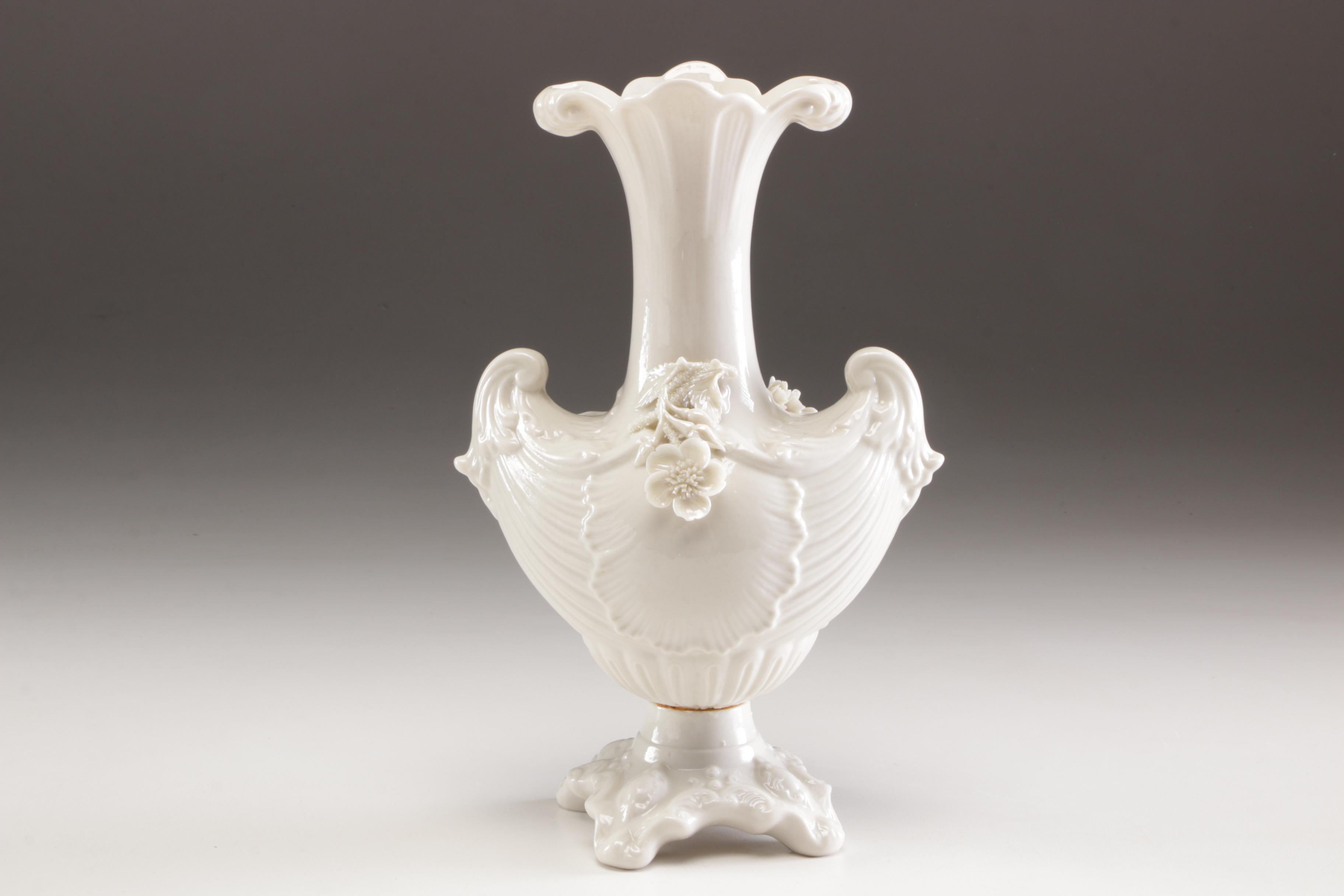 Belleek Porcelain Vase, 1946-1955