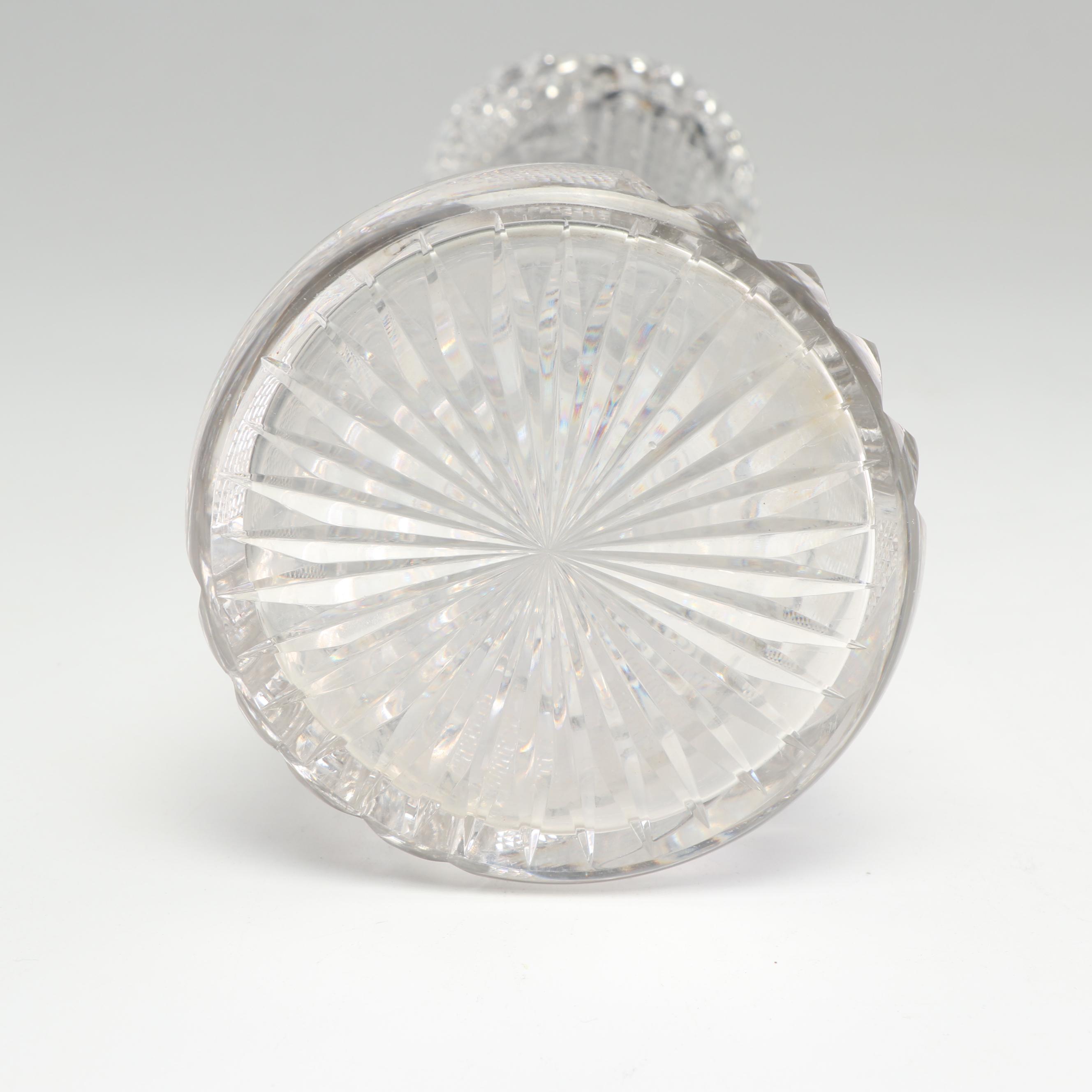 Libby Cut Glass Vase