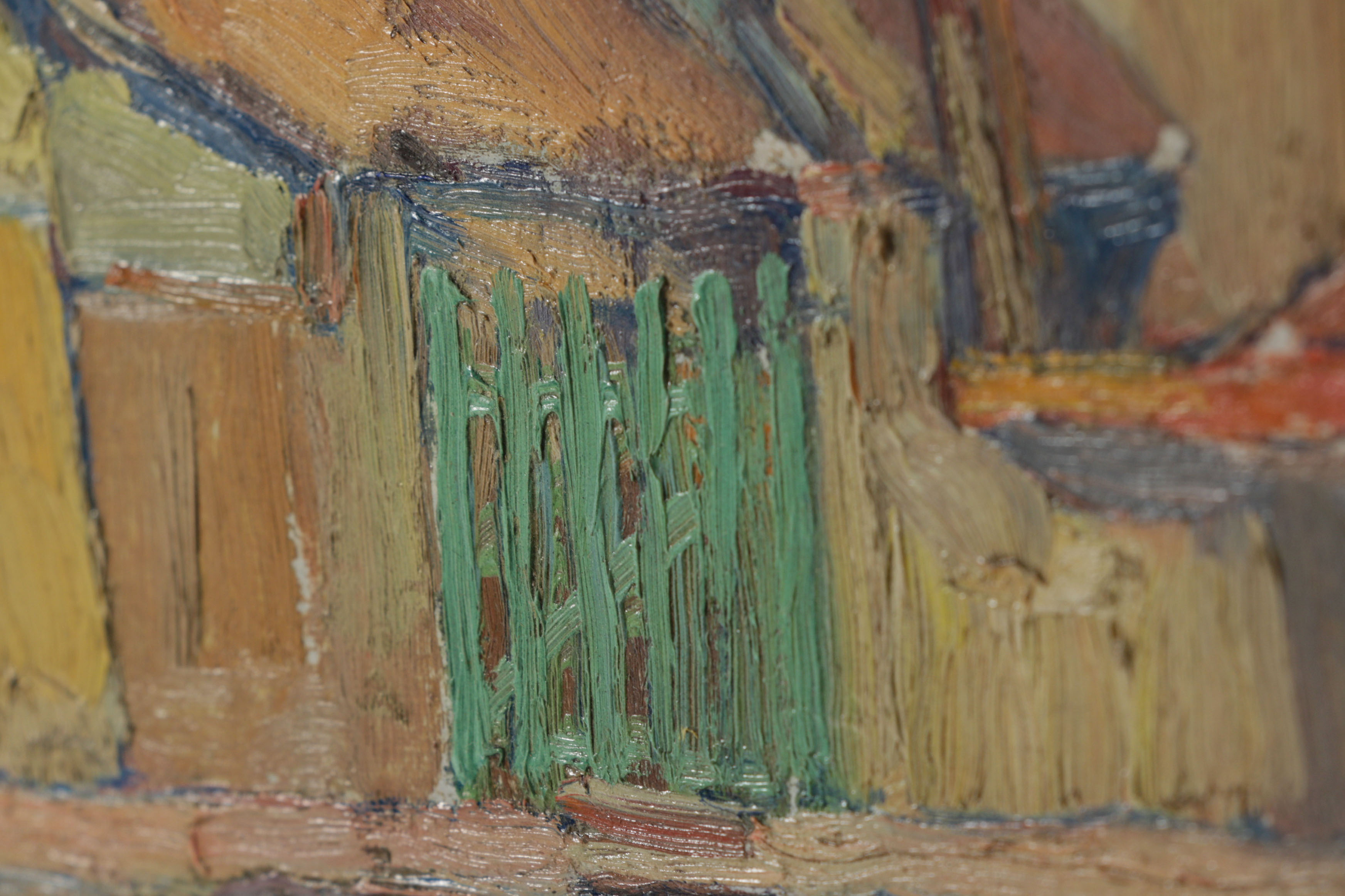 Charles Camoin Fauvist Landscape Oil Painting "Les Andelys Normandy, France"