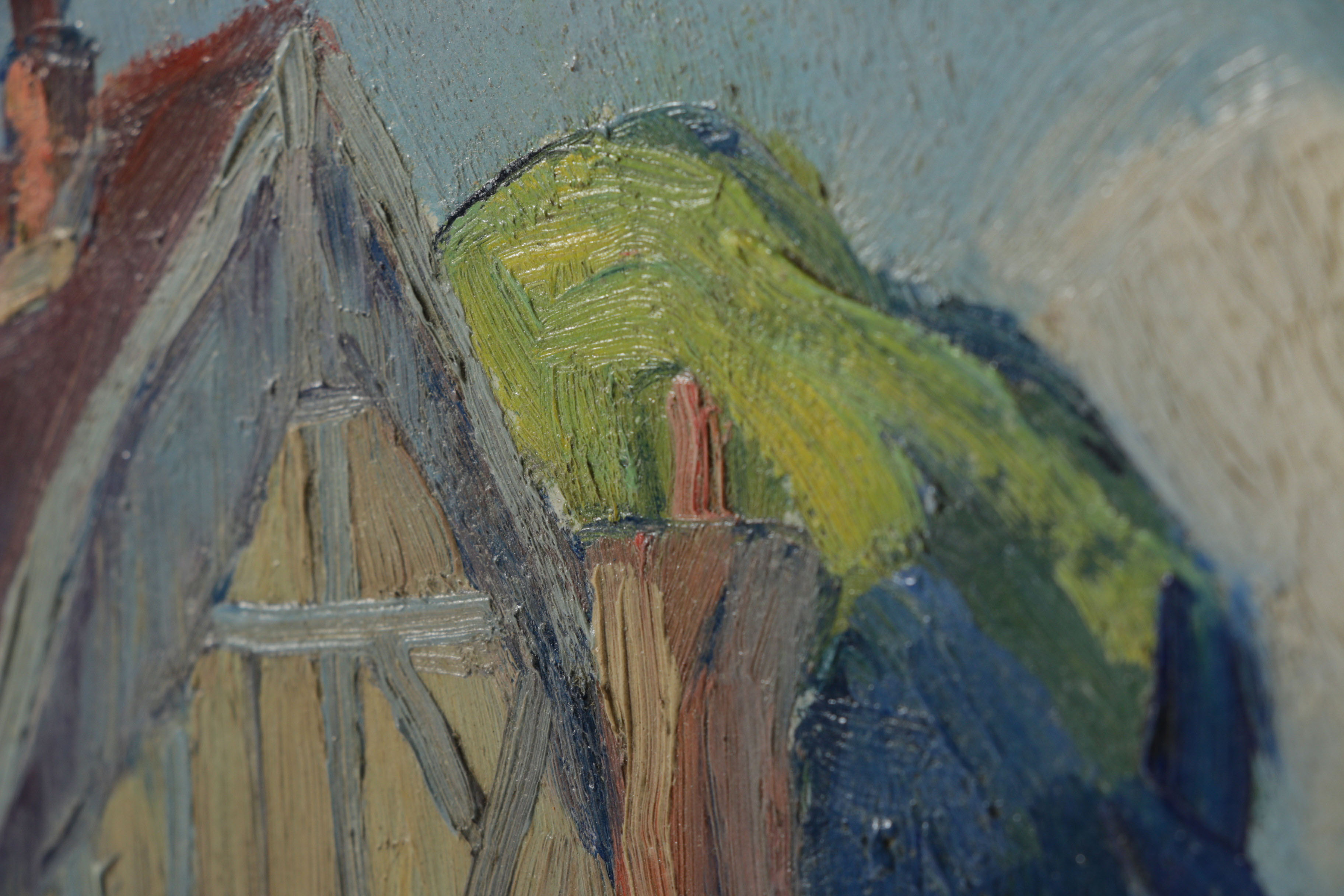 Charles Camoin Fauvist Landscape Oil Painting "Les Andelys Normandy, France"