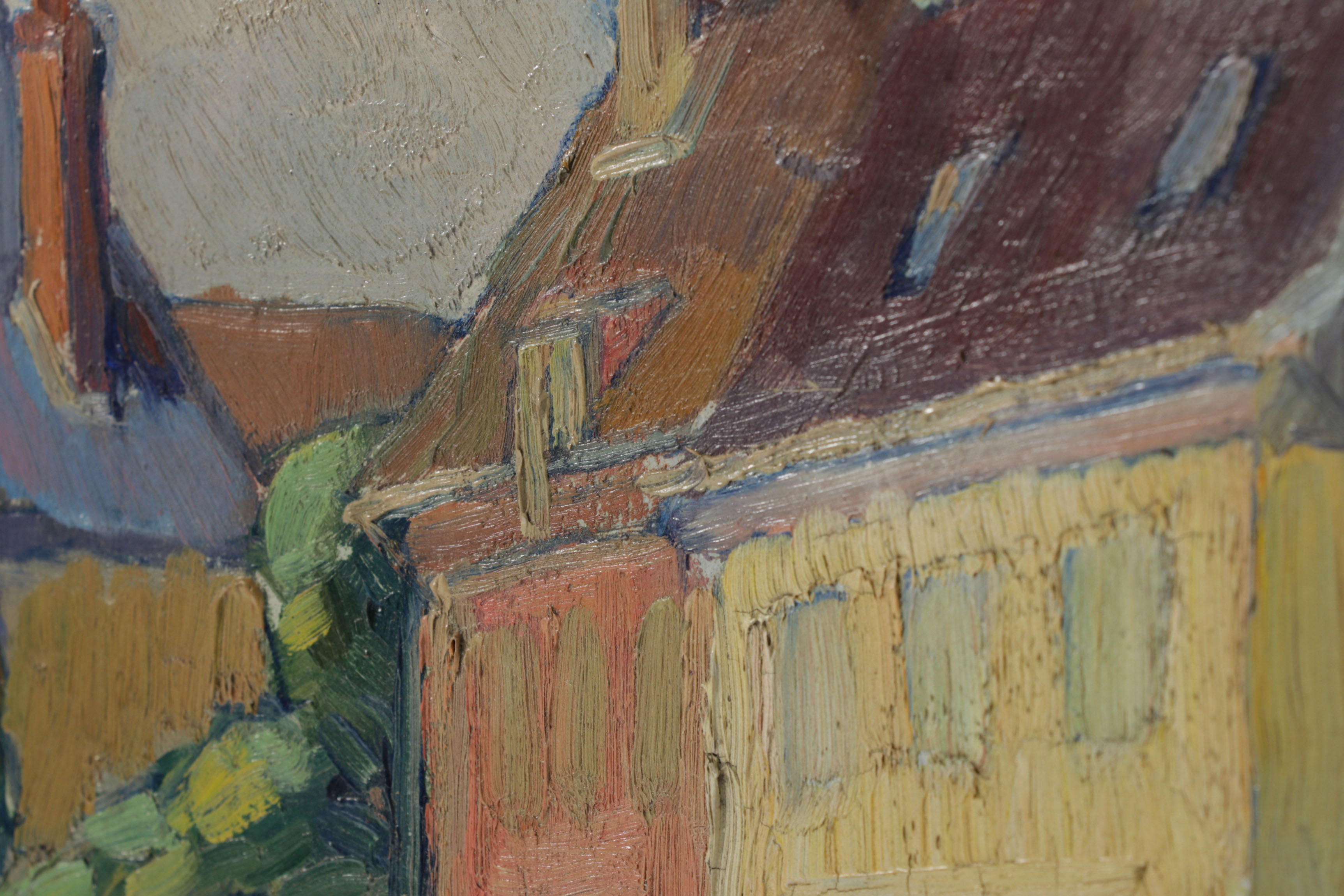 Charles Camoin Fauvist Landscape Oil Painting "Les Andelys Normandy, France"