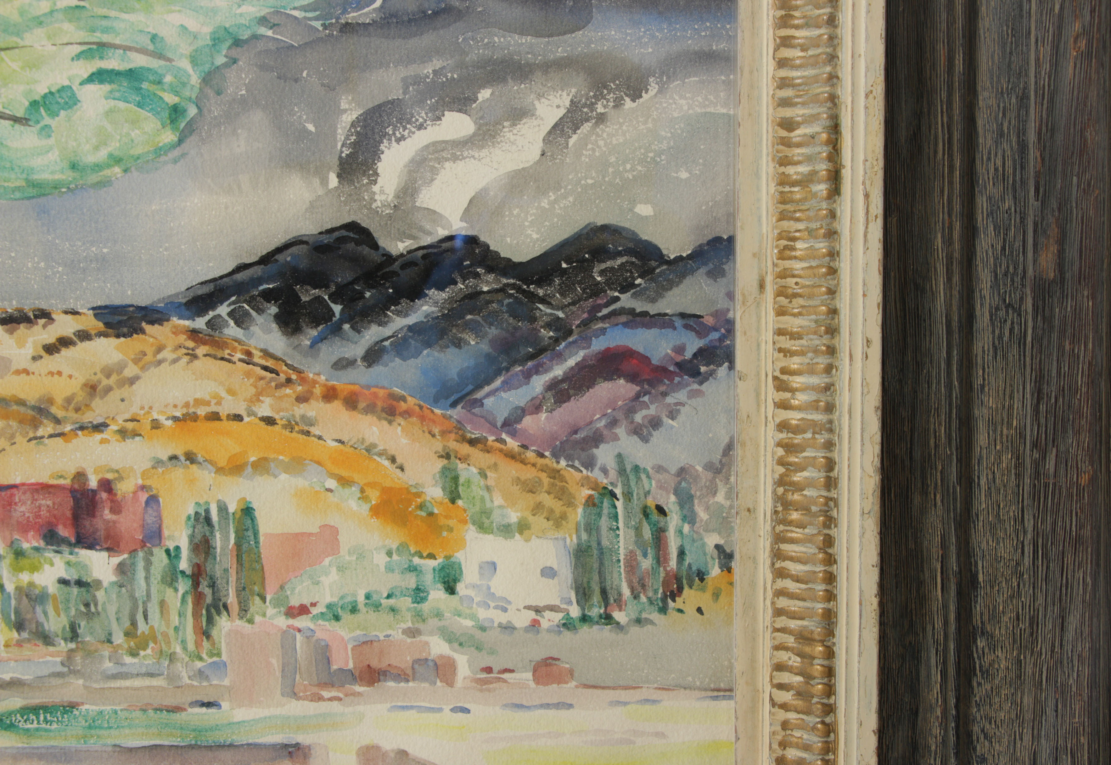 Andrew Dasburg Watercolor Painting of Santa Fe, New Mexico