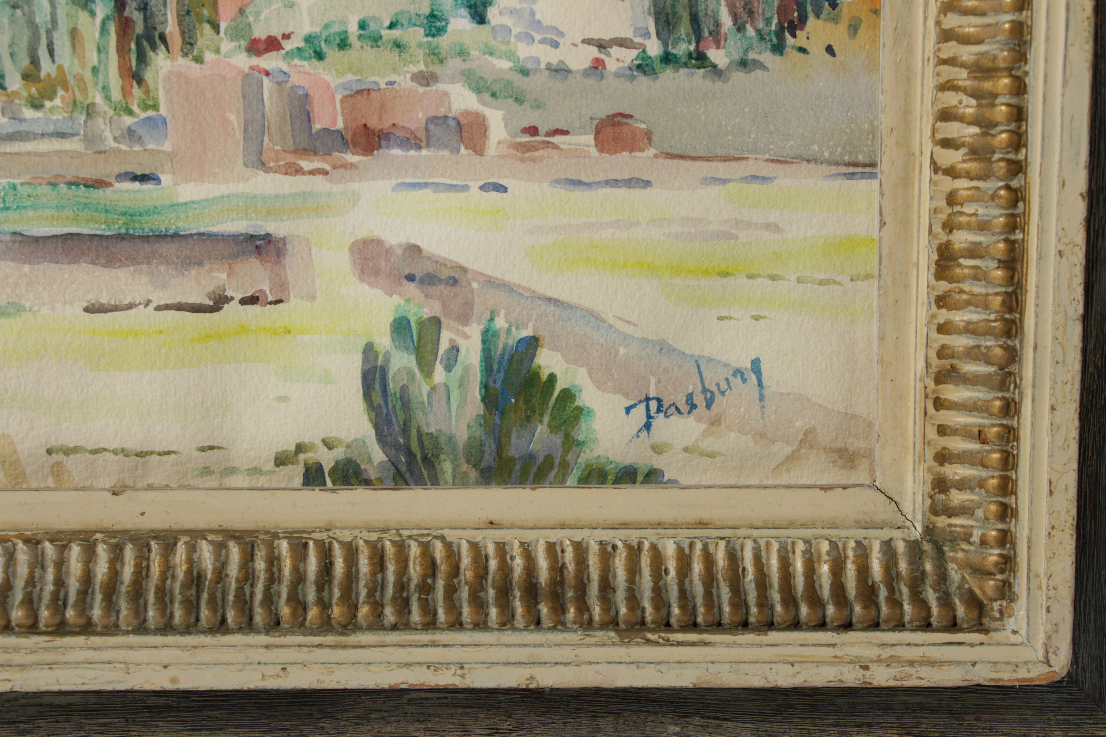 Andrew Dasburg Watercolor Painting of Santa Fe, New Mexico