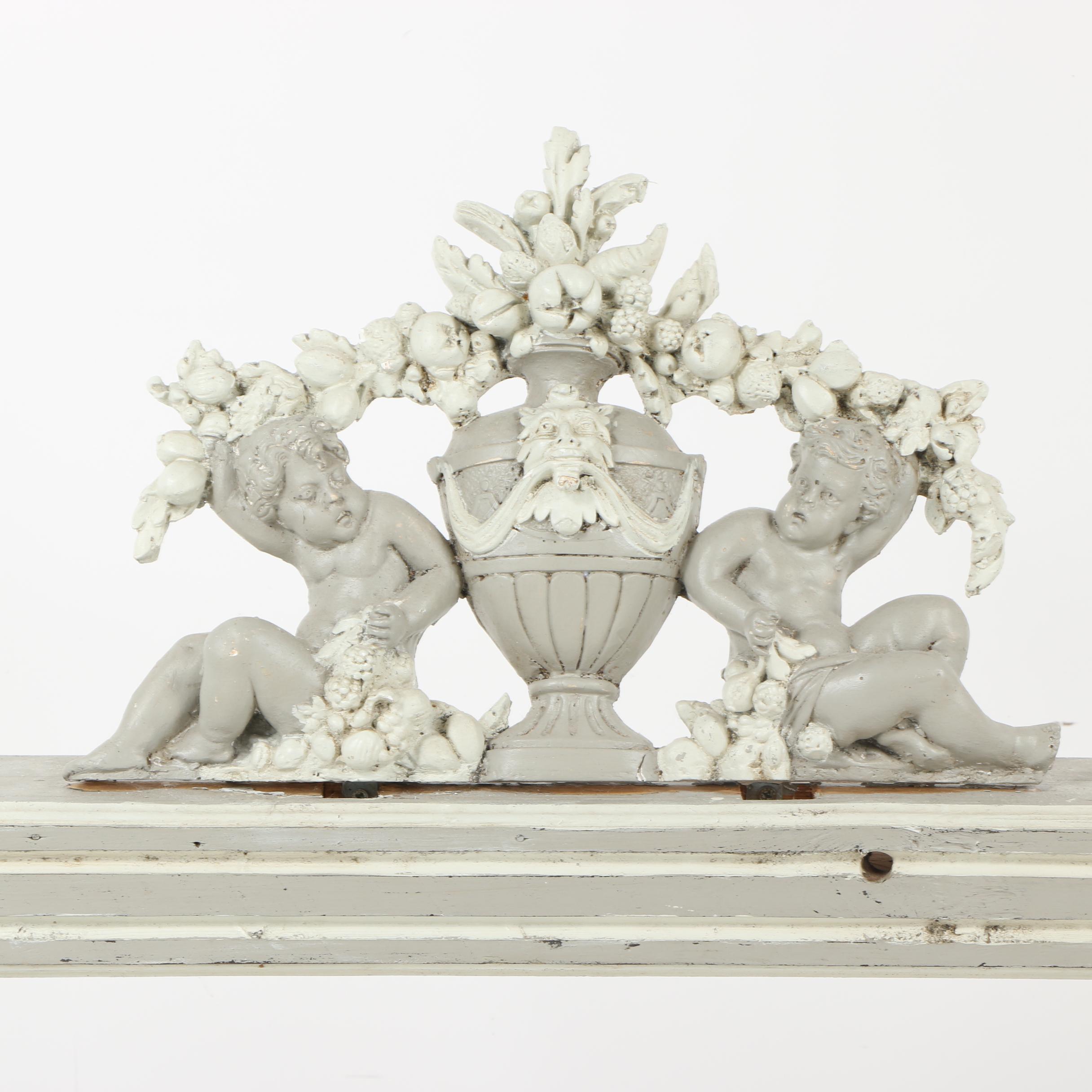 Wooden Cherub Wall Shelf