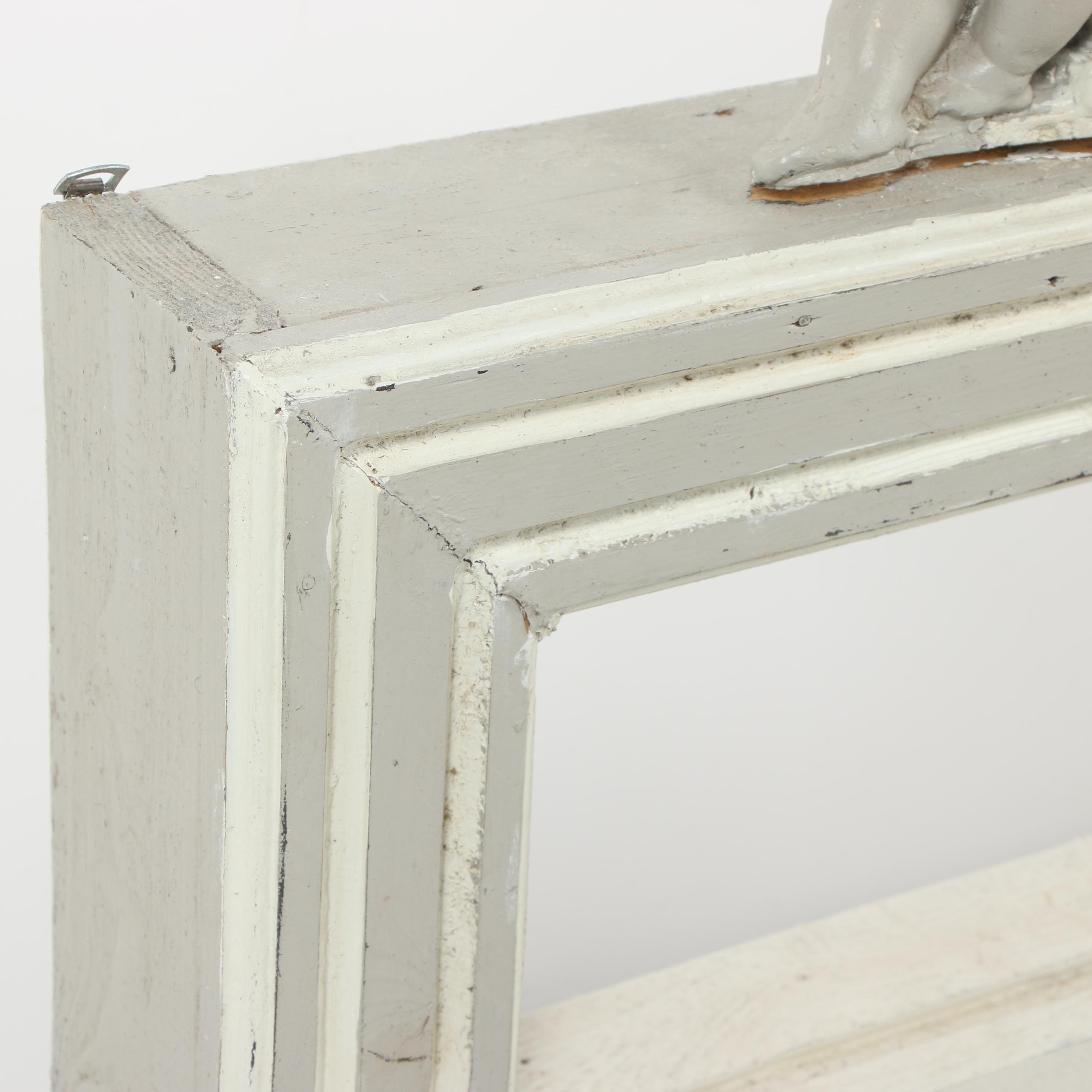 Wooden Cherub Wall Shelf