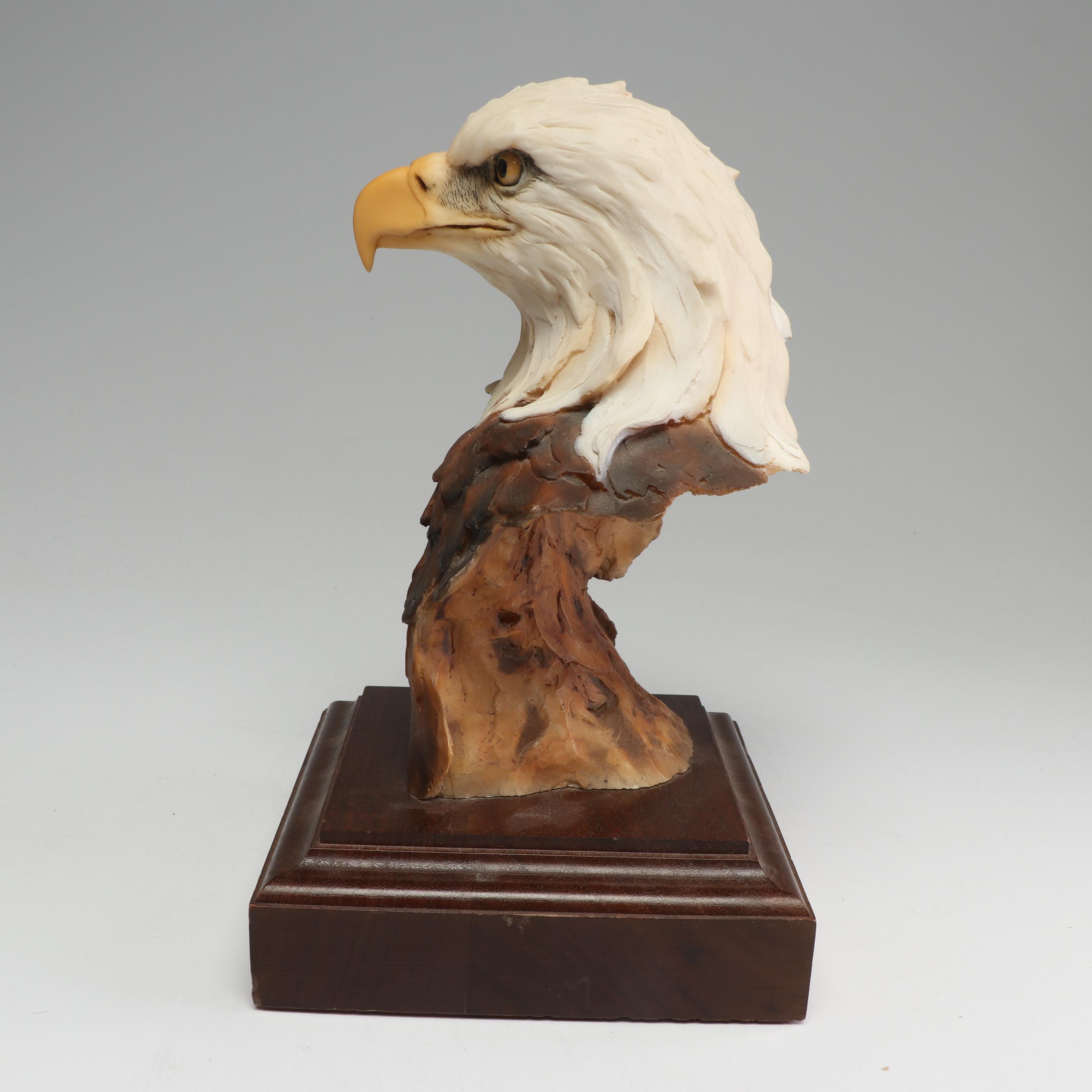 Stephan Herrero Bald Eagle Sculpture "Sentry"