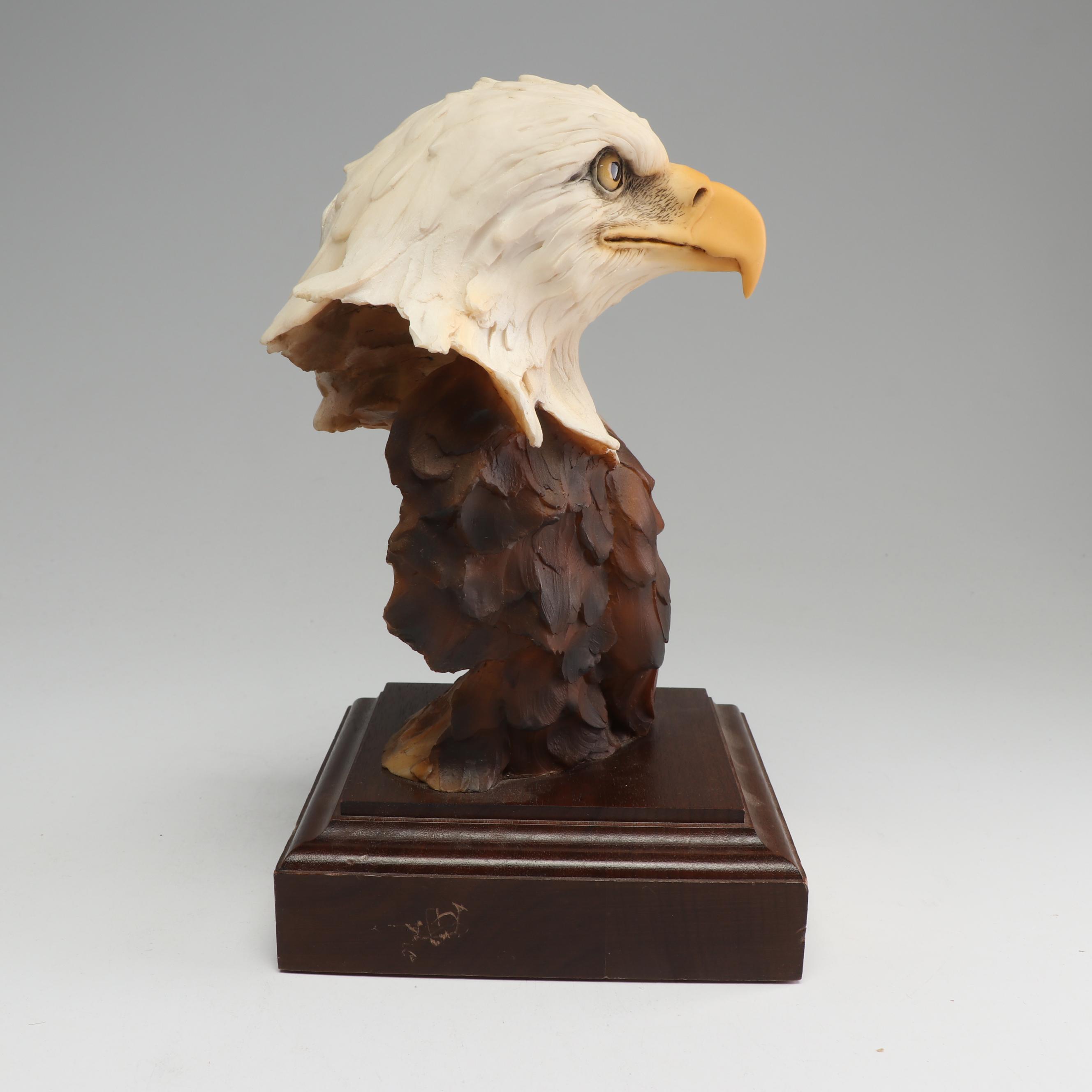 Stephan Herrero Bald Eagle Sculpture "Sentry"