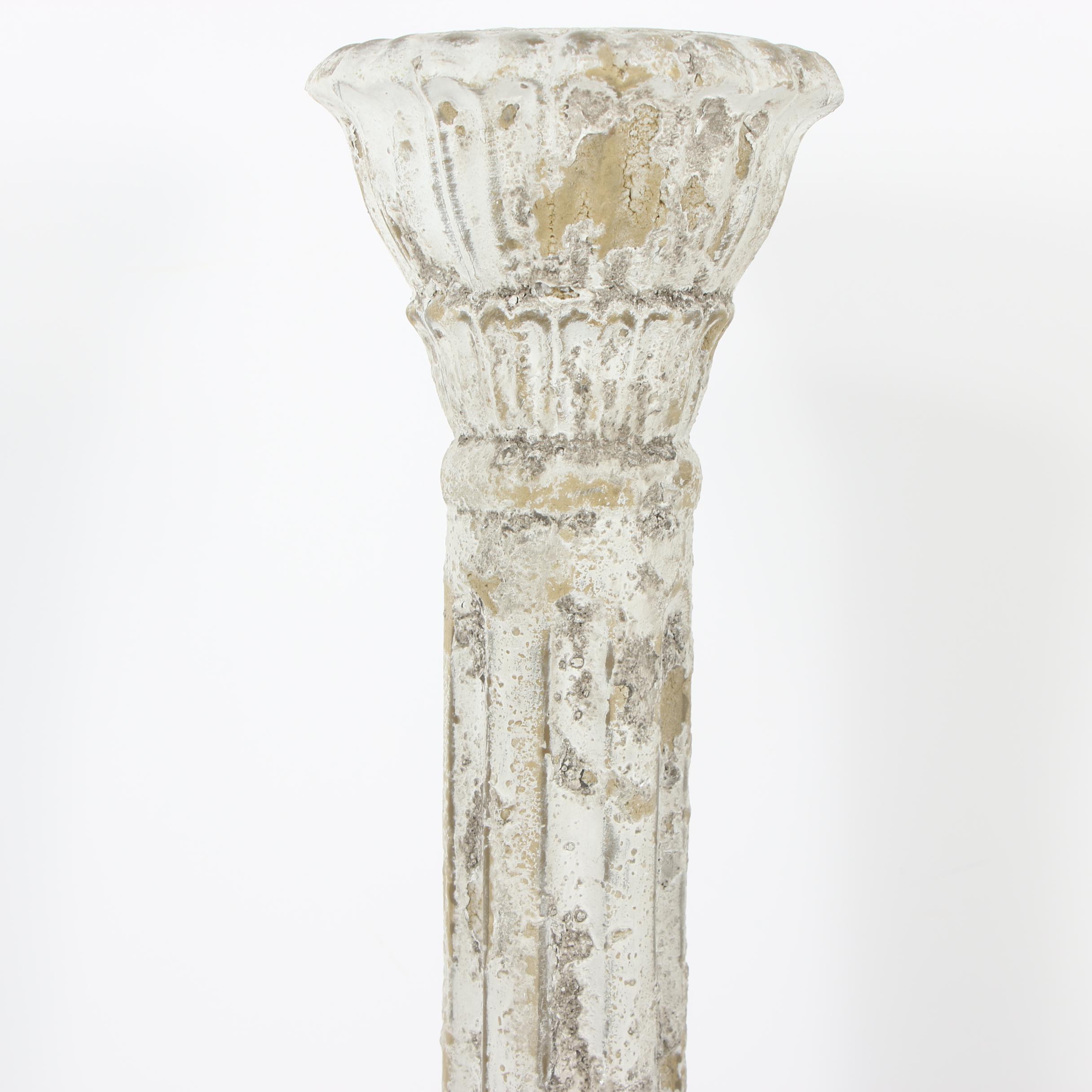 Distressed Resin Column