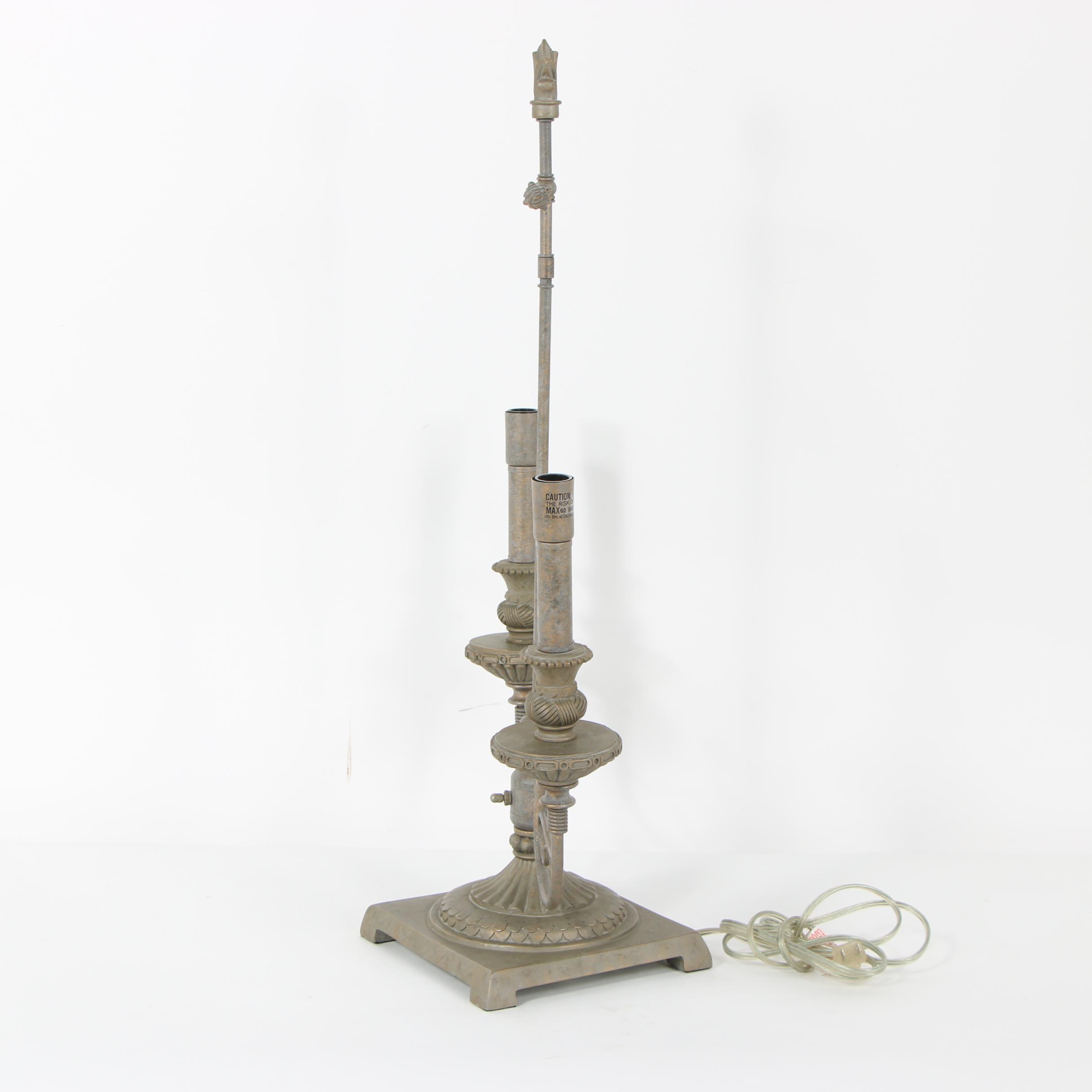 Charcoal Metal Table Lamp