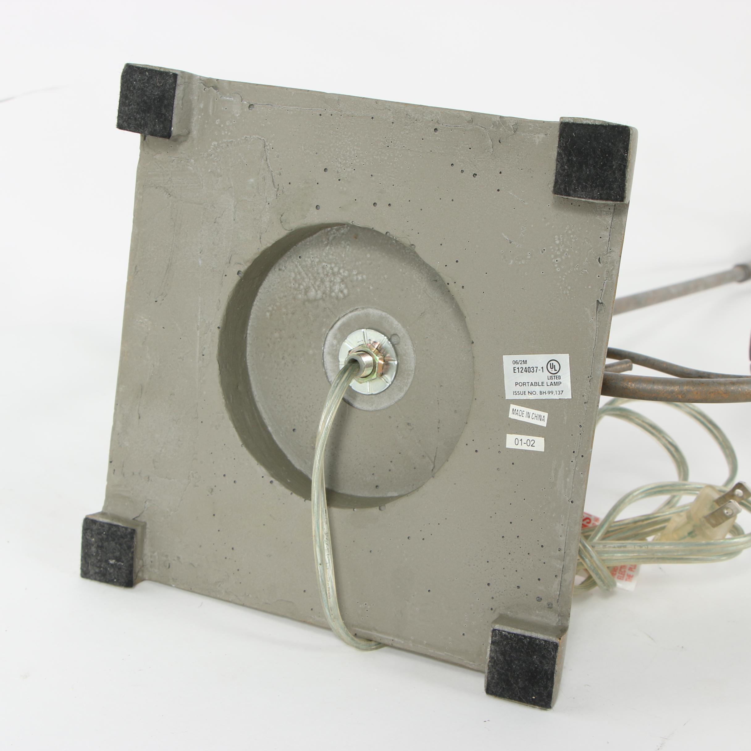 Charcoal Metal Table Lamp