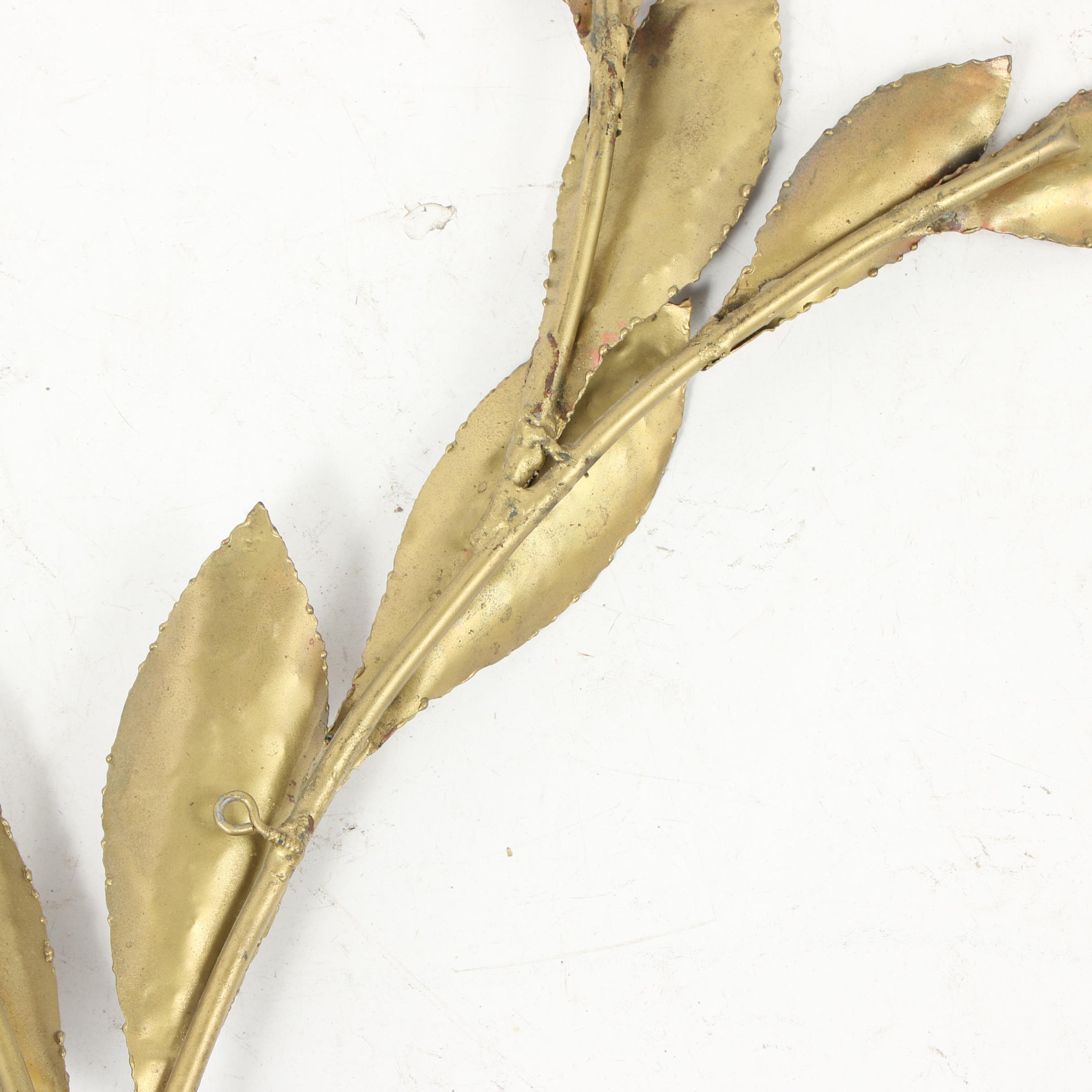 Torch Cut Metal Wall Sculpture, Vintage