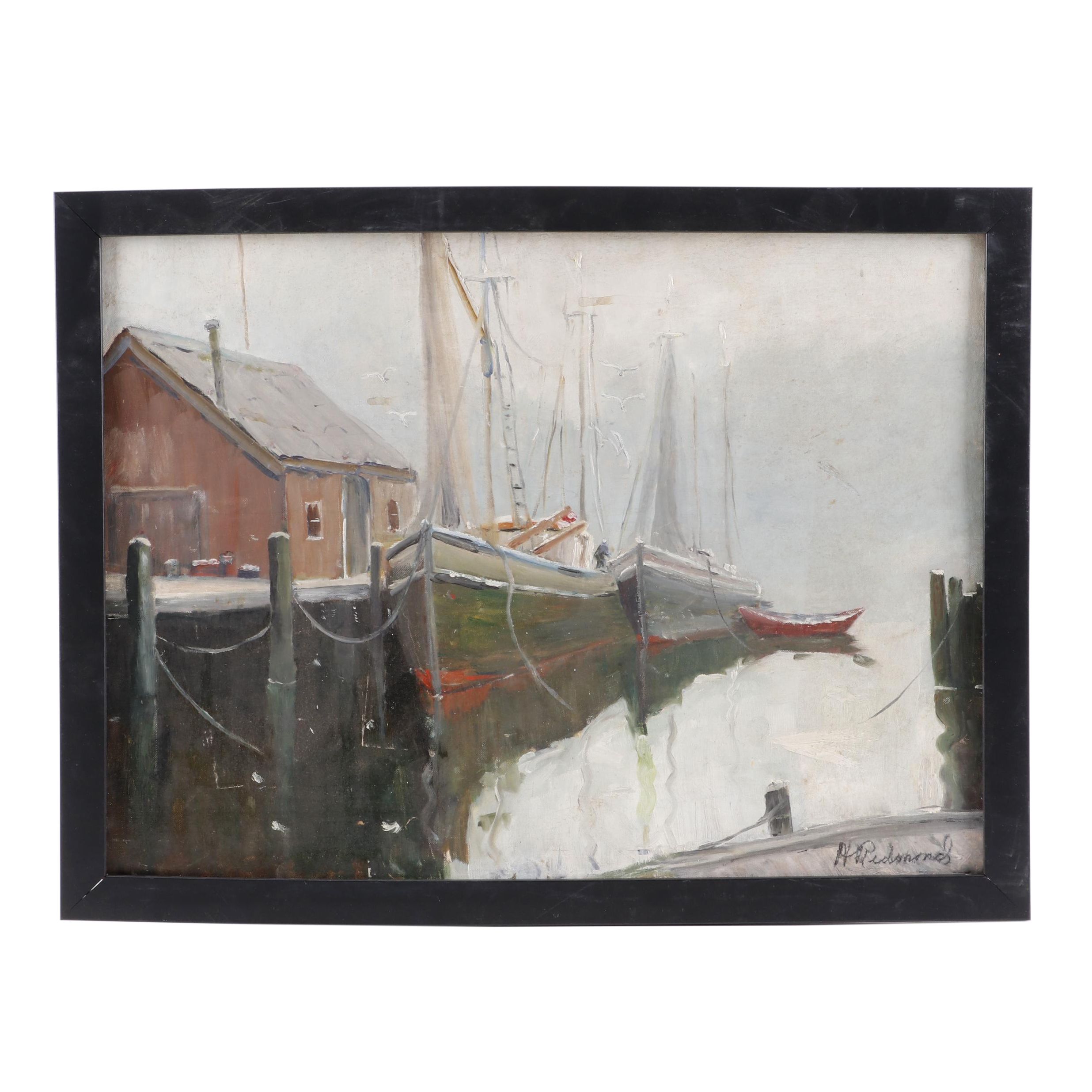 Helen Richmond Nautical Oil Painting