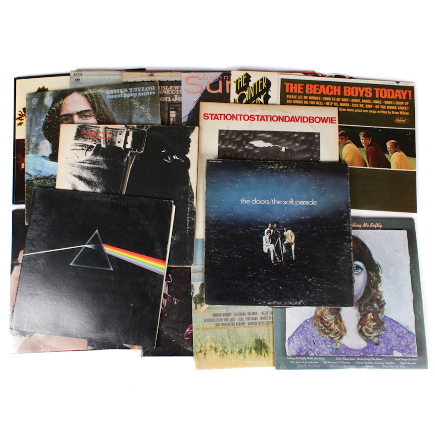 Classic Rock and R&B Records Featuring David Bowie, Pink Floyd and Led Zeppelin