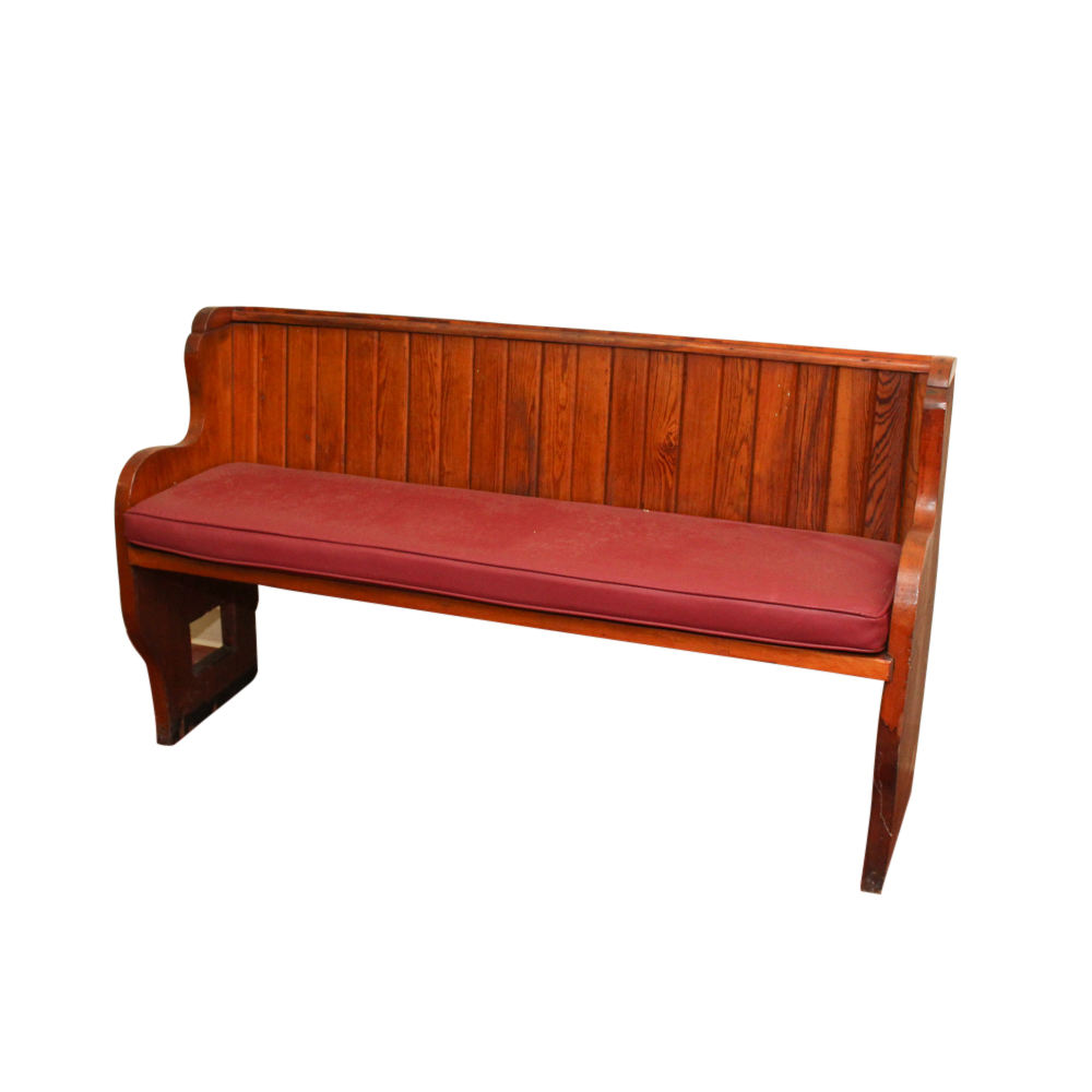Wooden Pew Bench