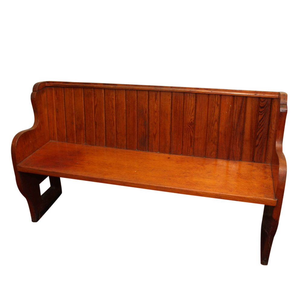 Wooden Pew Bench
