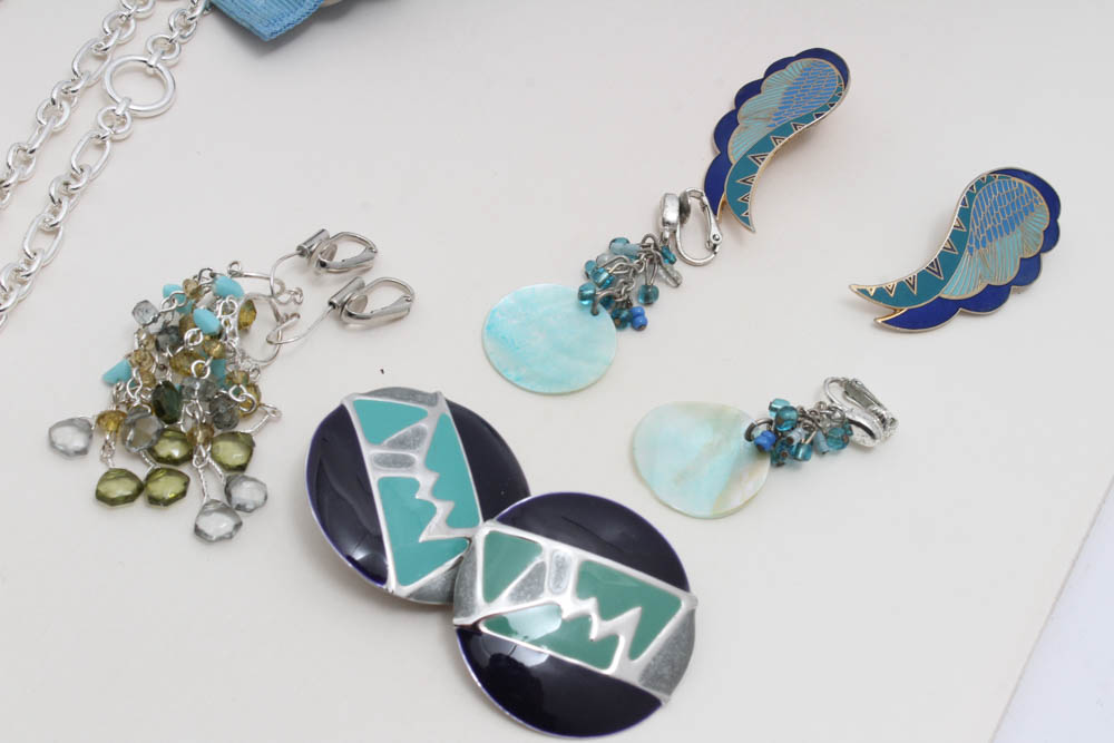 Costume Jewelry Featuring Houcher, Laurel Burch, Crown Trifari