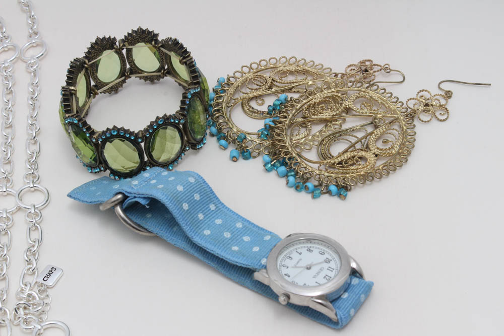 Costume Jewelry Featuring Houcher, Laurel Burch, Crown Trifari