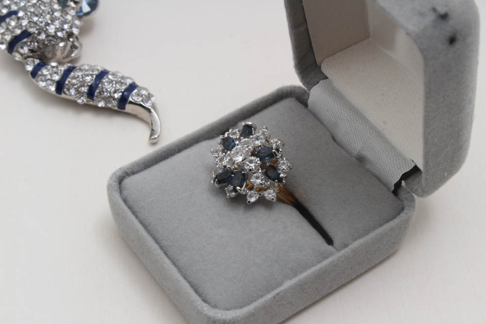 Costume Jewelry Featuring Houcher, Laurel Burch, Crown Trifari