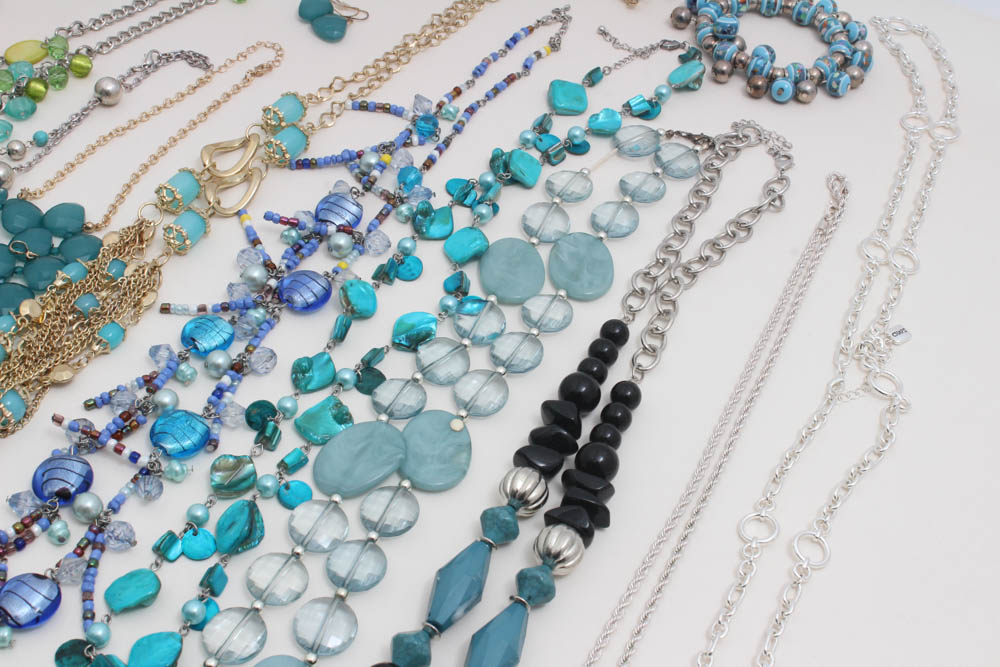 Costume Jewelry Featuring Houcher, Laurel Burch, Crown Trifari