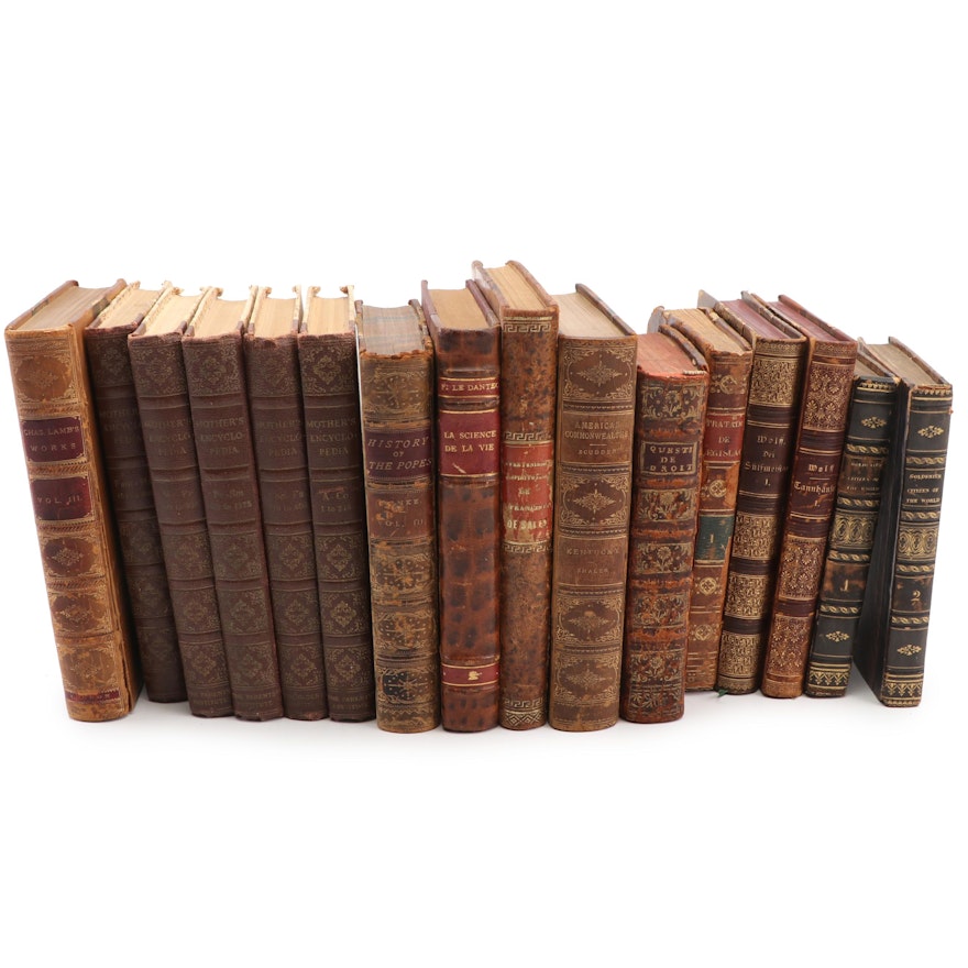 Vintage and Antiquarian Collection of Books in English, French, Spanish & German