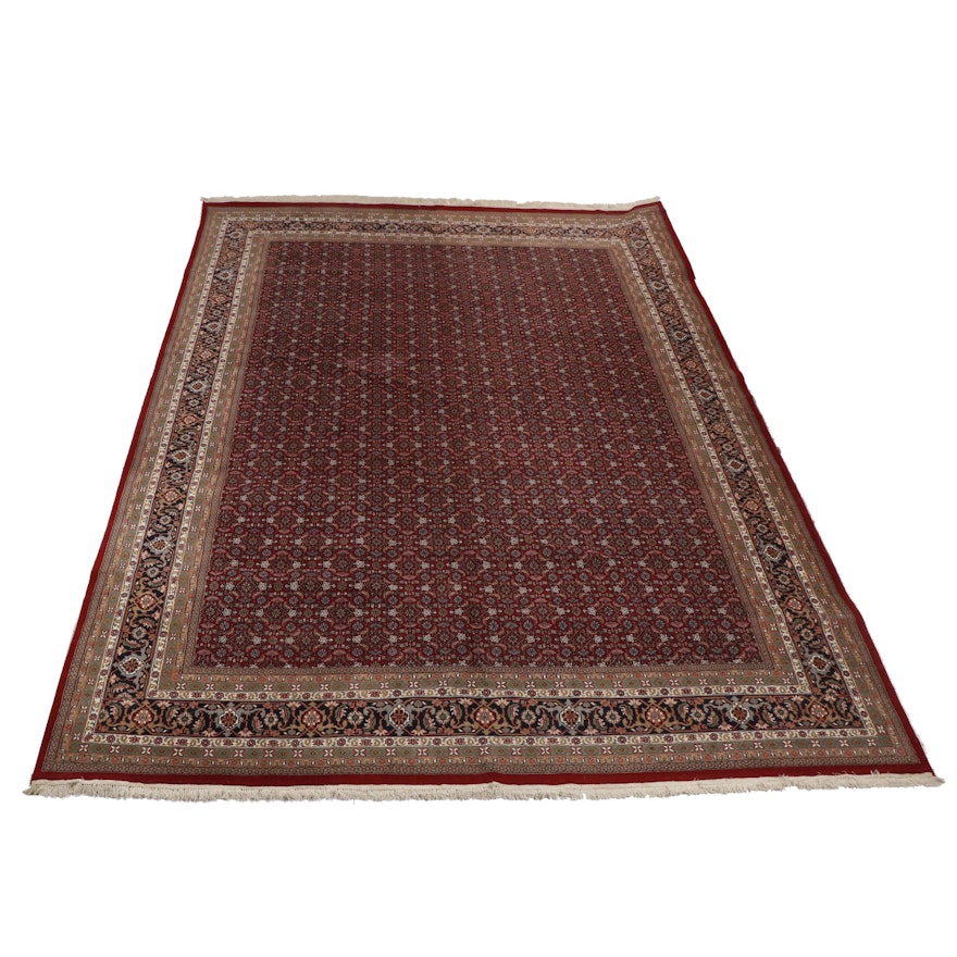 Hand-Knotted Indian Bijar Wool Palace Sized Wool Rug from Oscar Isberian