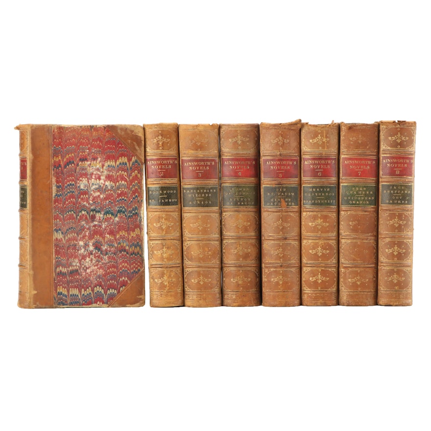 W. Harrison Ainsworth Fiction and Romance Novels, Eight Volume Set