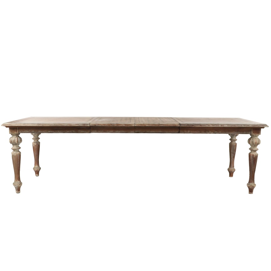 Contemporary Hooker Distressed Wooden Dining Table