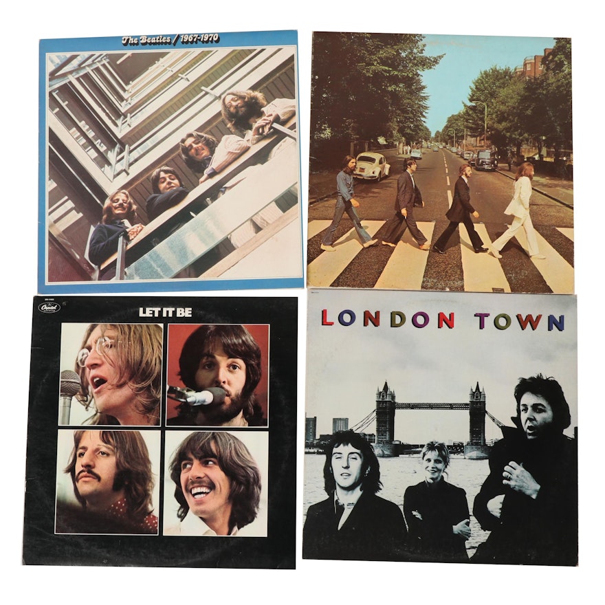 The Beatles and Wings Vinyl Records Including "Abbey Road"