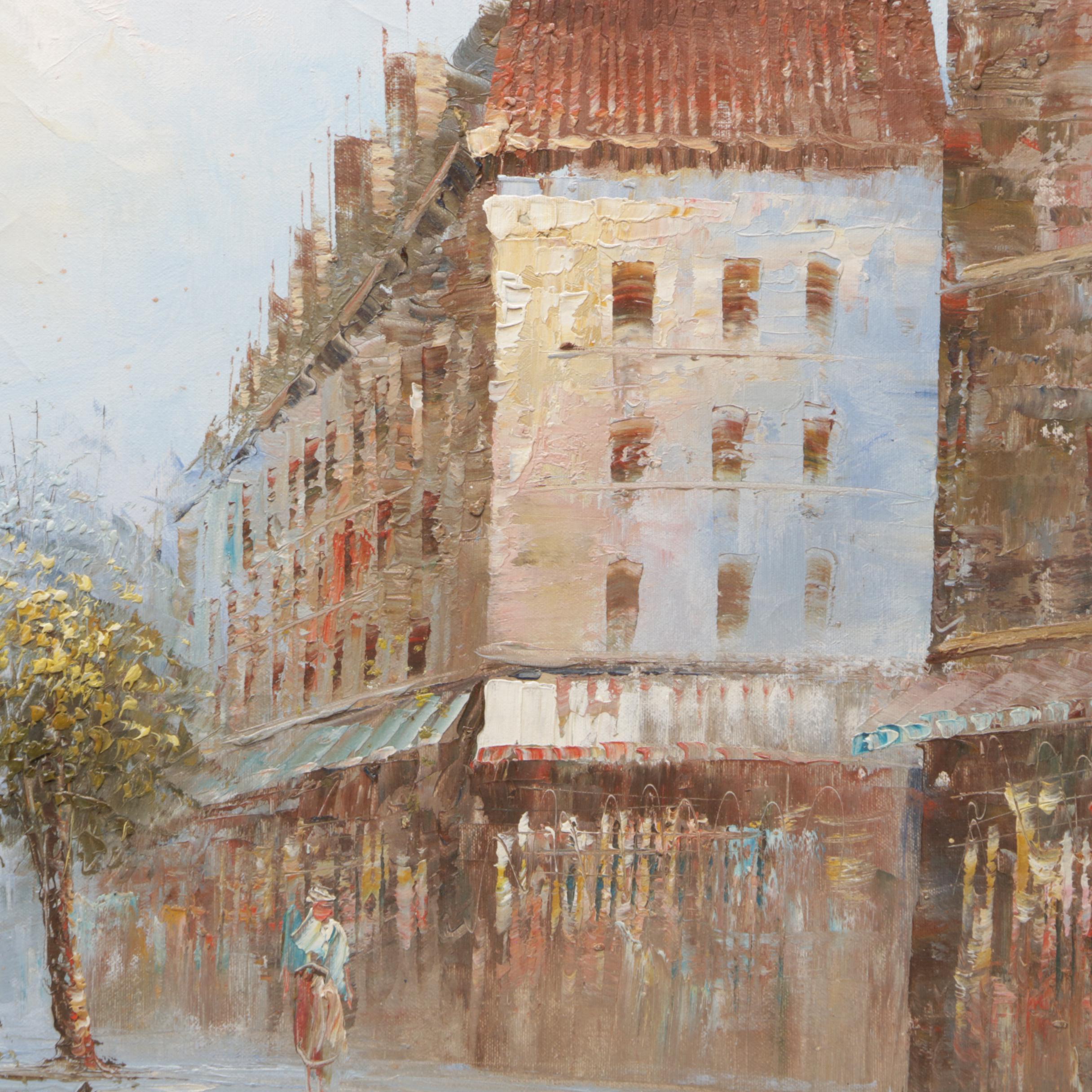 Caroline Burnett Oil Painting of Arc de Triomphe